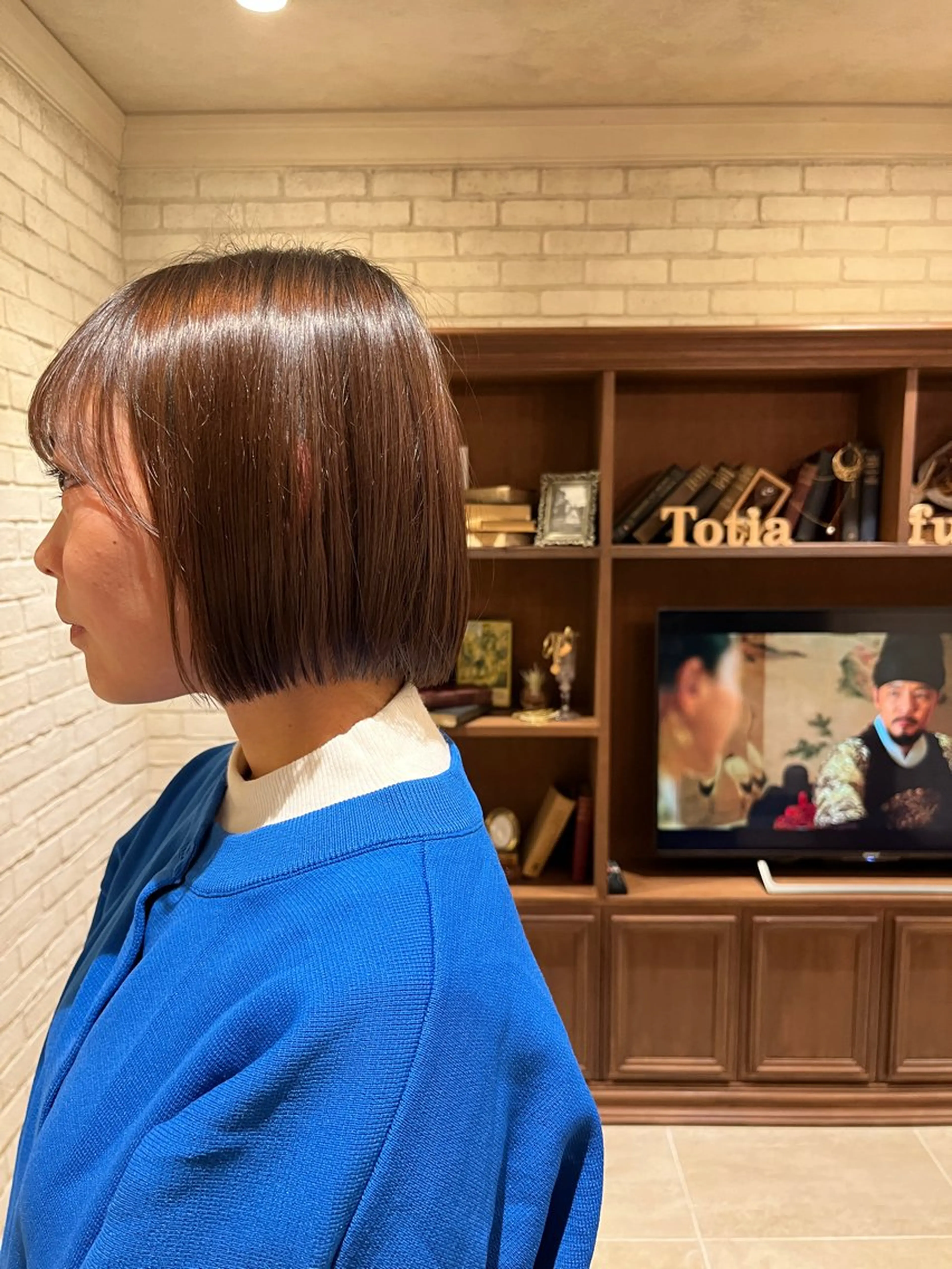 ショート 切りっぱなしボブ ボブ 橘 ゆきののヘアスタイル