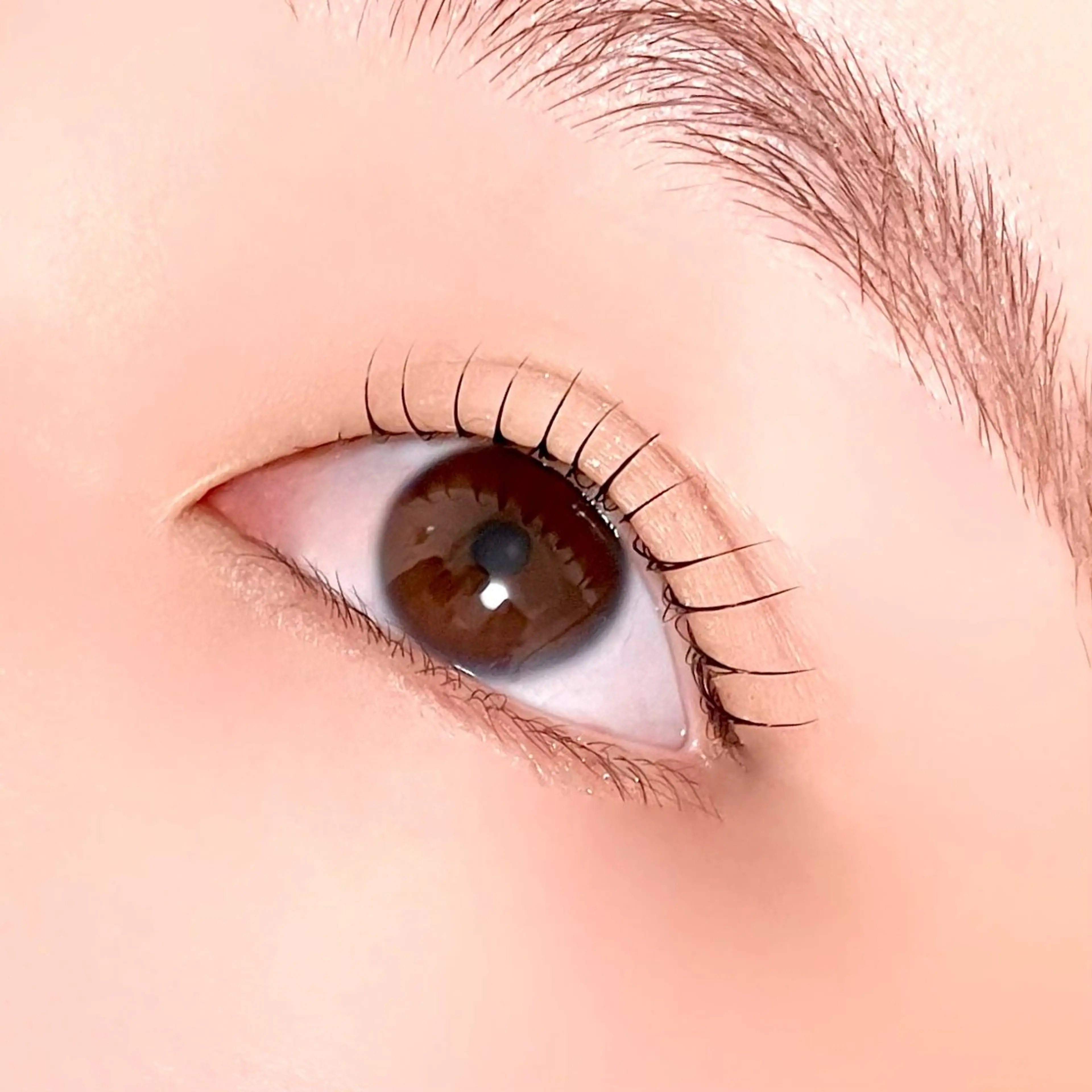 マツエク・マツパ 束感まつ毛 韓国風マツエク パリジェンヌラッシュリフト まつげパーマ 一重×まつ毛パーマ 束感まつげ｜ユキ 高評価｜堀江のマツエク・マツパデザイン