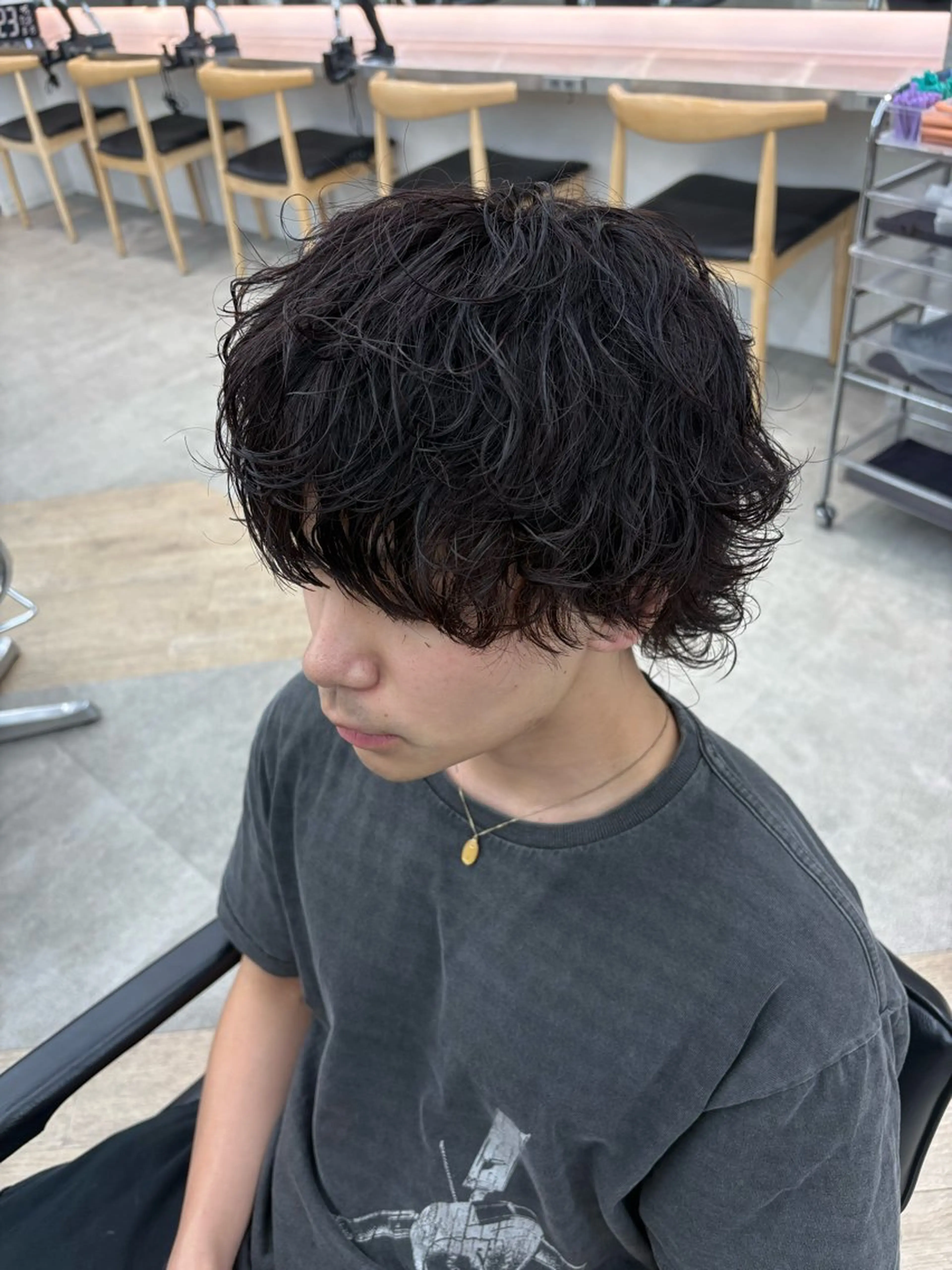 パーマ メンズ パーマ 🌀toa/波巻き✨ /メンズパーマ／栄のヘアスタイル