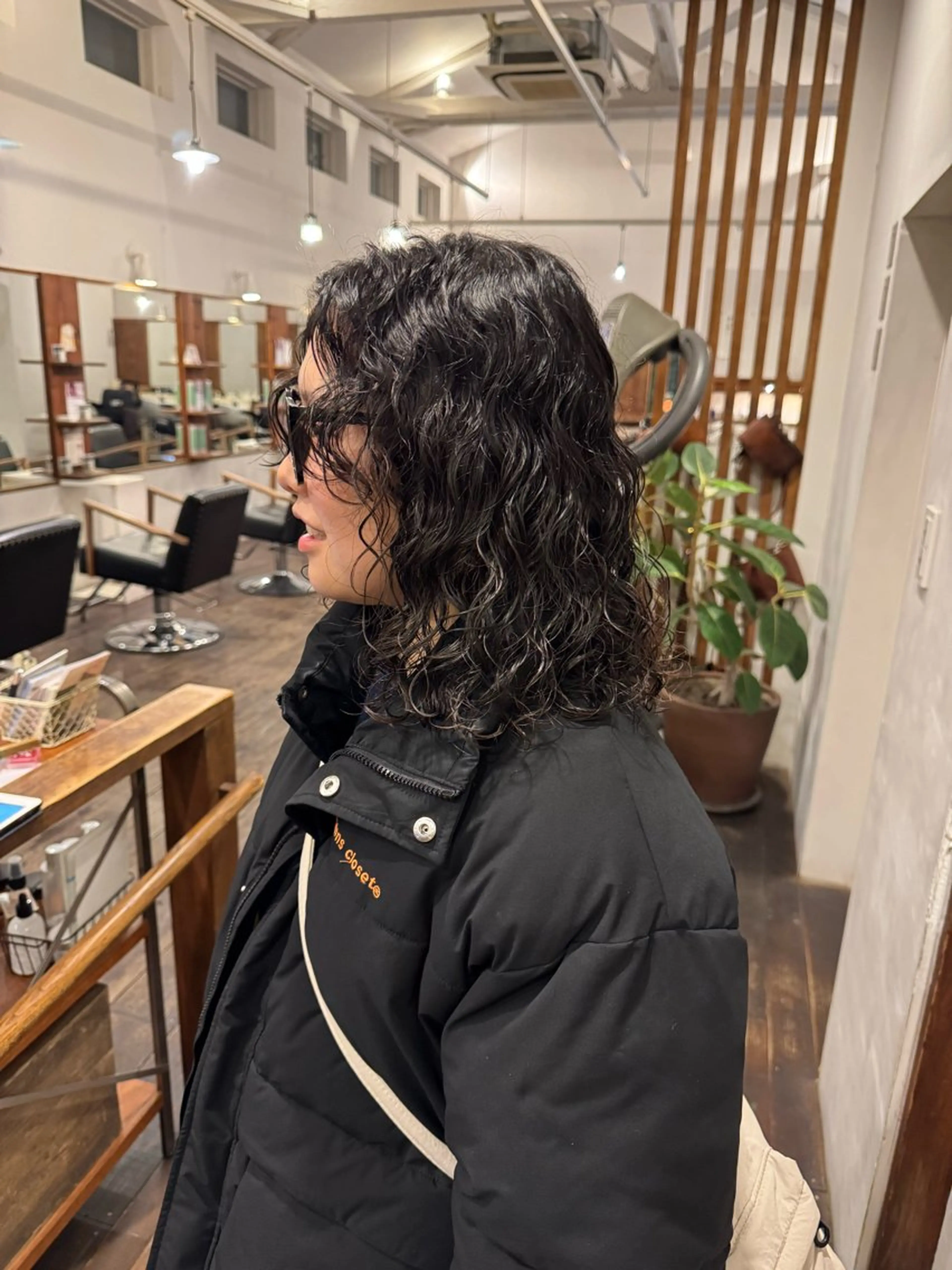 セミロング パーマ セミロングパーマ カット パーマ MOK大阪梅田店 Asahiのヘアスタイル