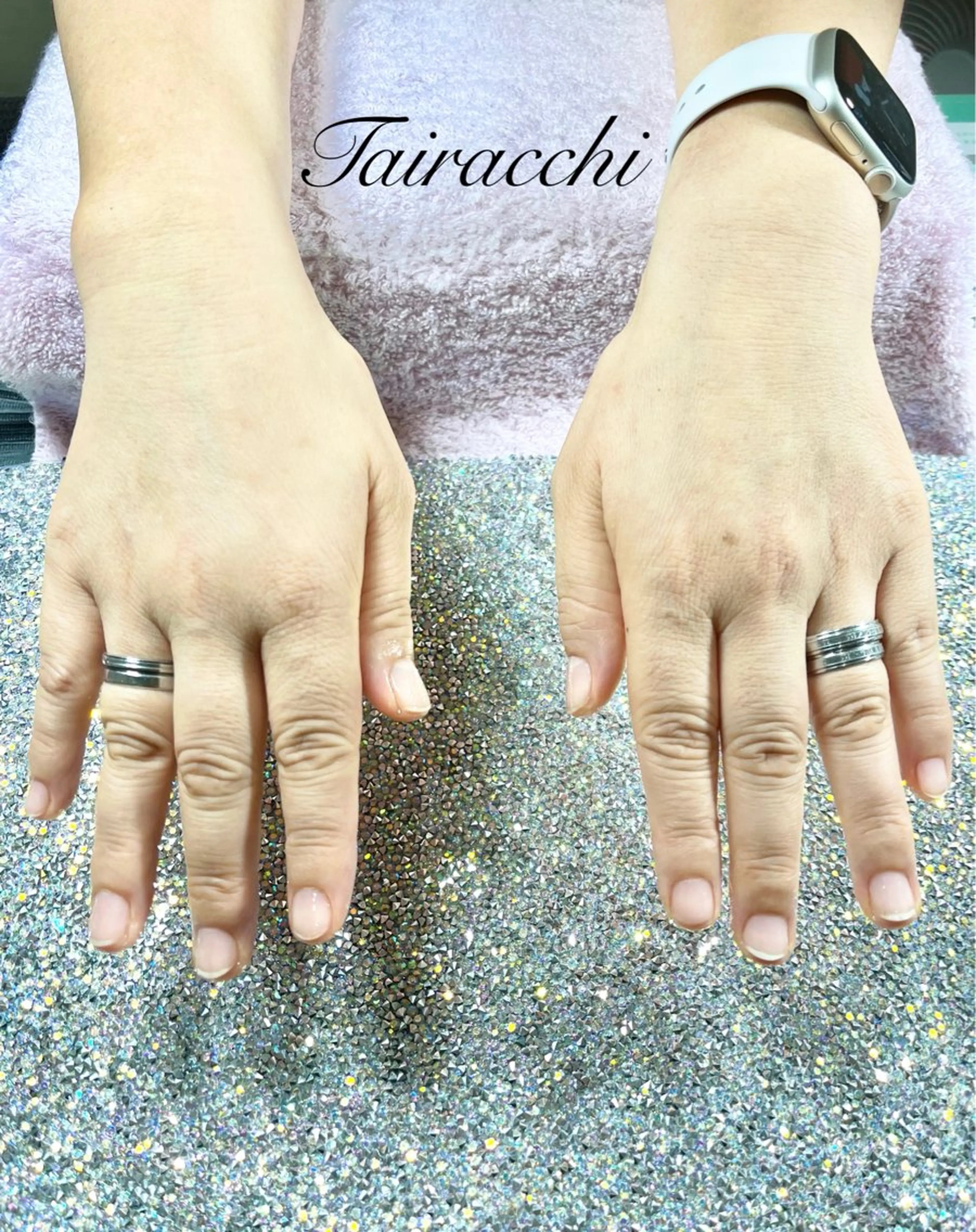 ネイル ラメ(グリッター) ハンドケア Tairacchi タイラッチのネイルデザイン