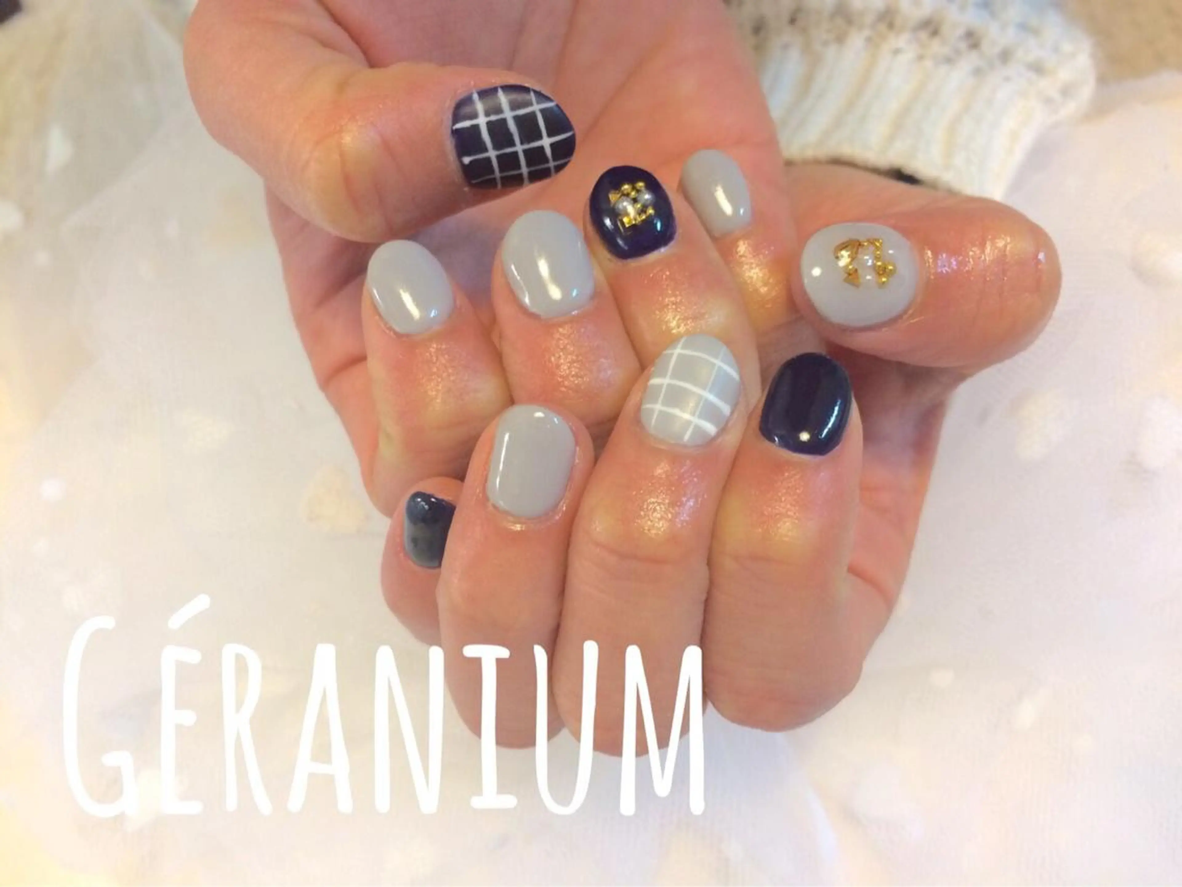 ネイル カジュアル GéRanium Harukaのネイルデザイン