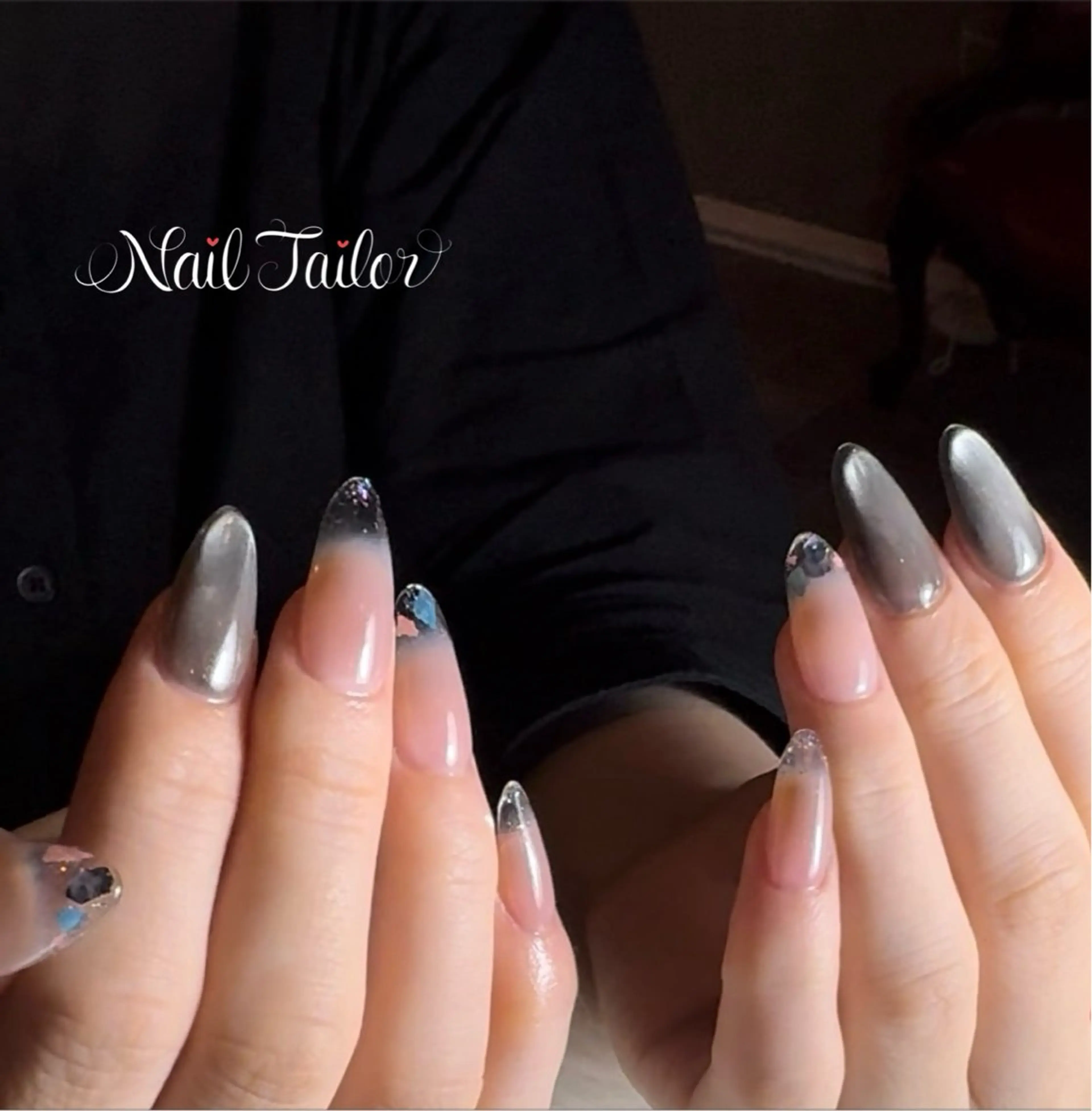 ネイル クリアネイル 長さ出し ロングネイル スカルプネイル NailTailor ネイルテイラーのネイルデザイン