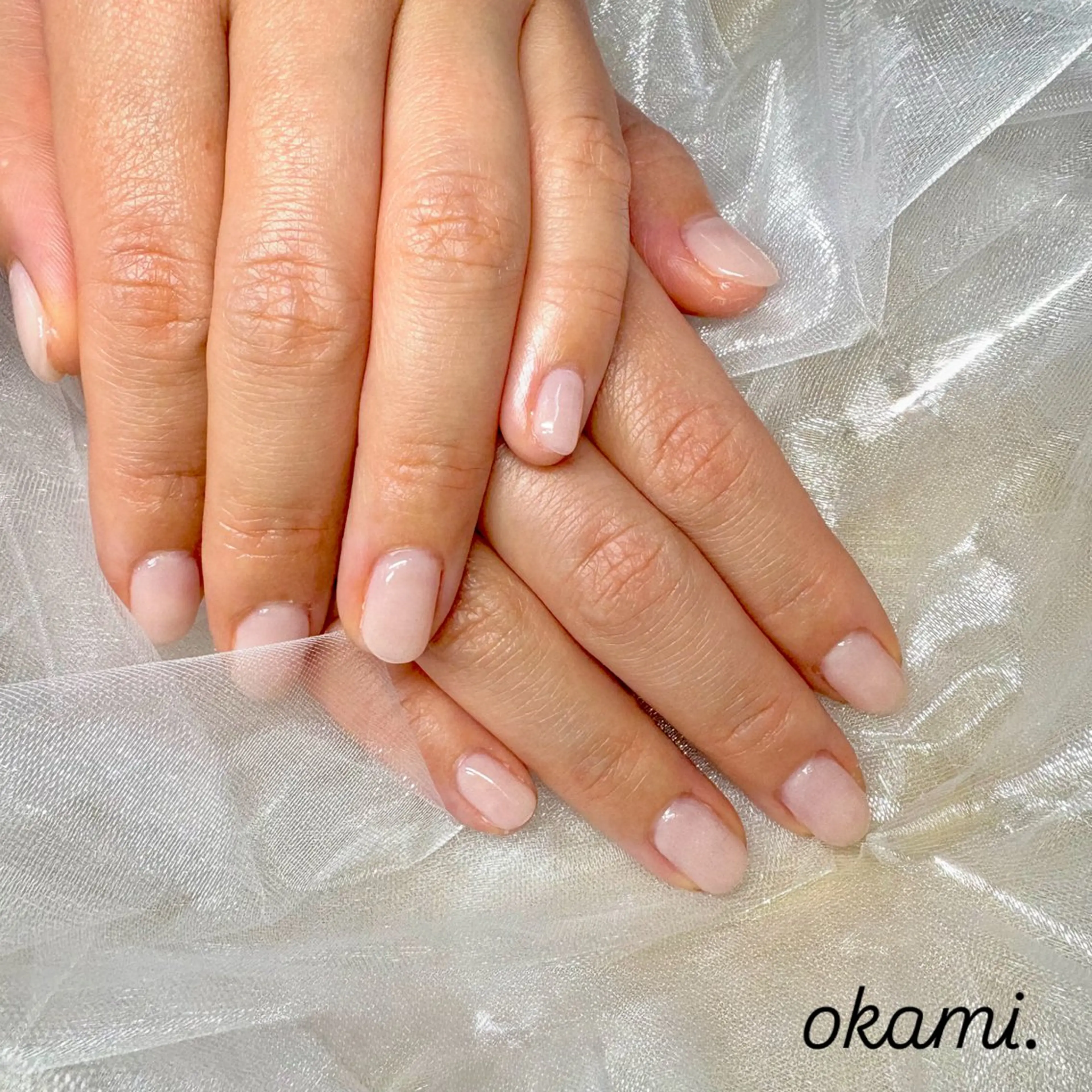 ネイル オフィスネイル シンプルネイル 津久井 美紅のネイルデザイン