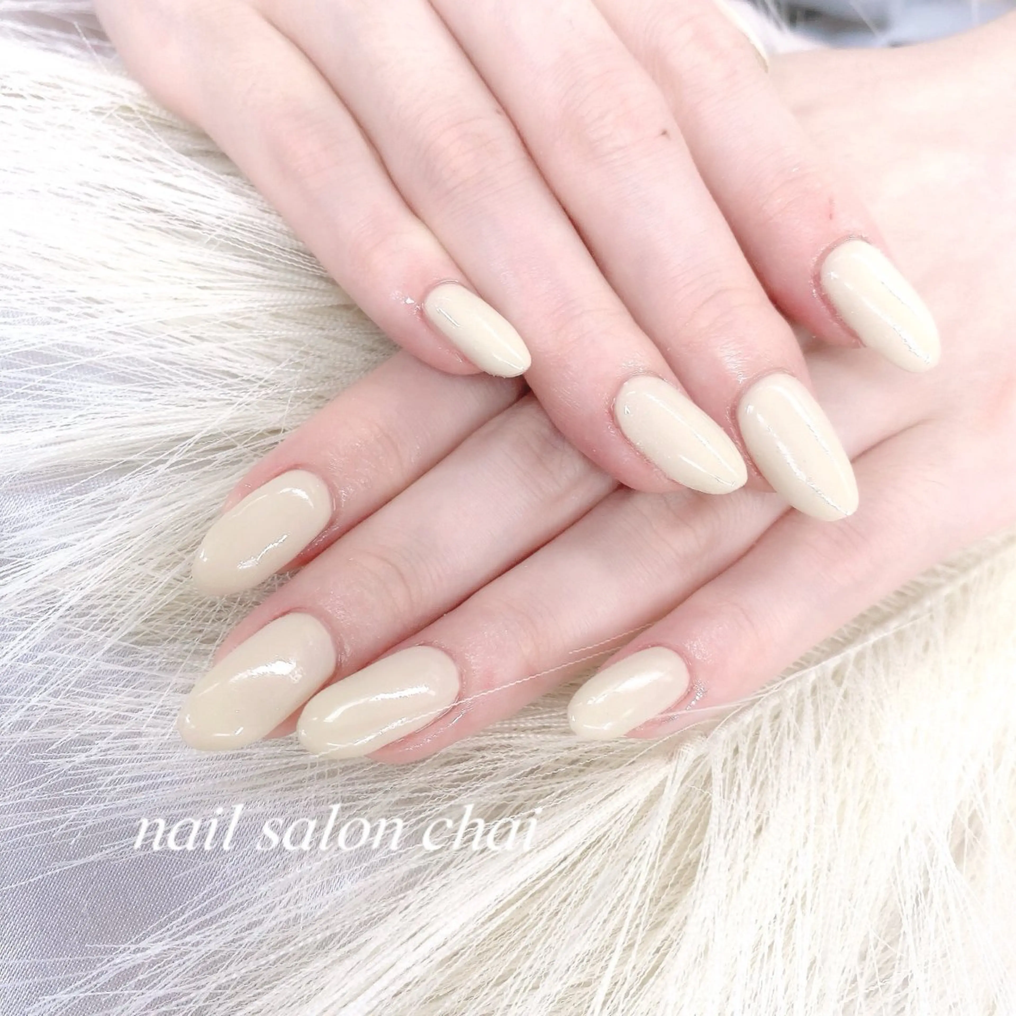 ネイル ワンカラーネイル シンプルネイル nail salon chai 上本町のネイルデザイン