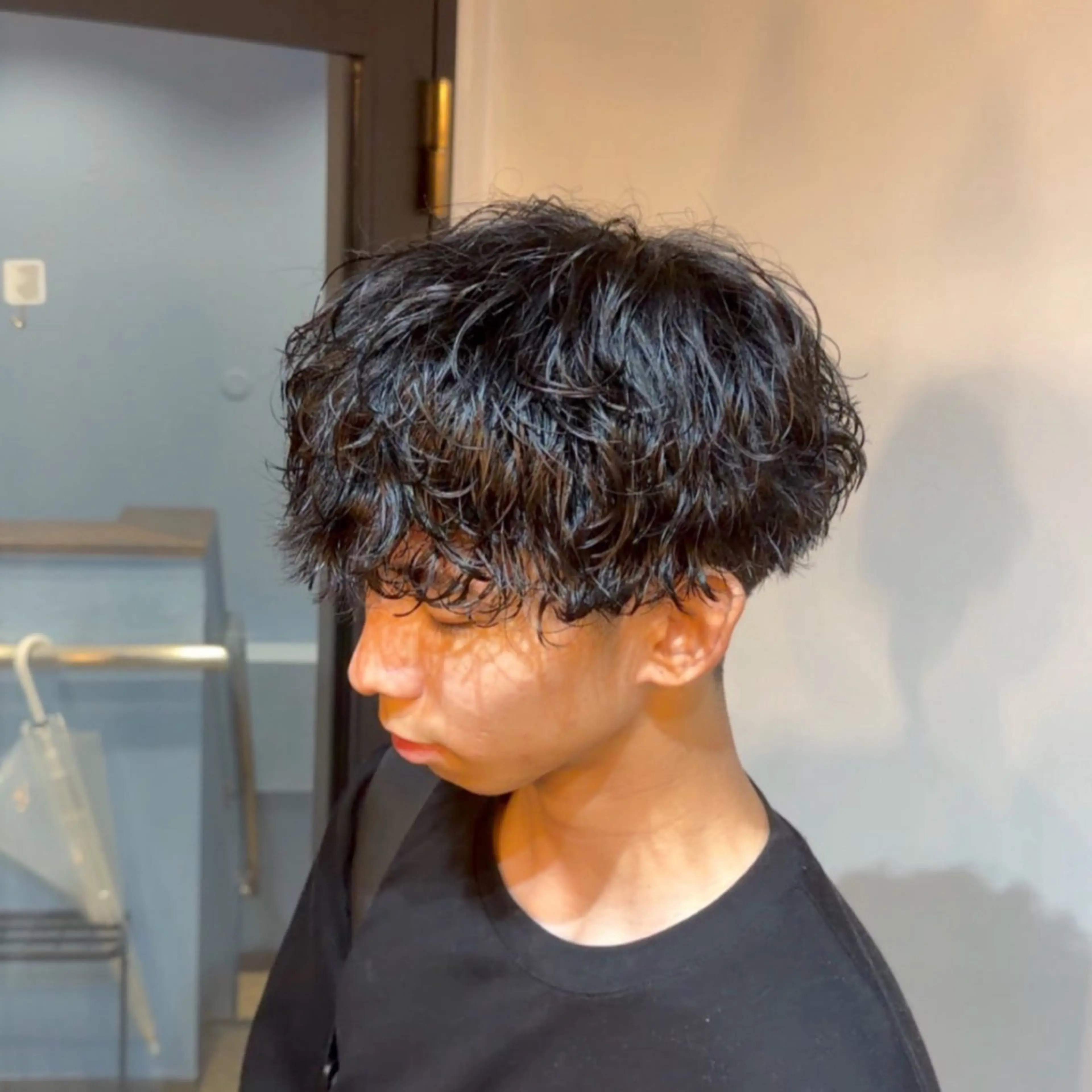 パーマ メンズ マッシュ メンズパーマ カット パーマ メンズ特化/ショート /ツイスパ/結希のヘアスタイル