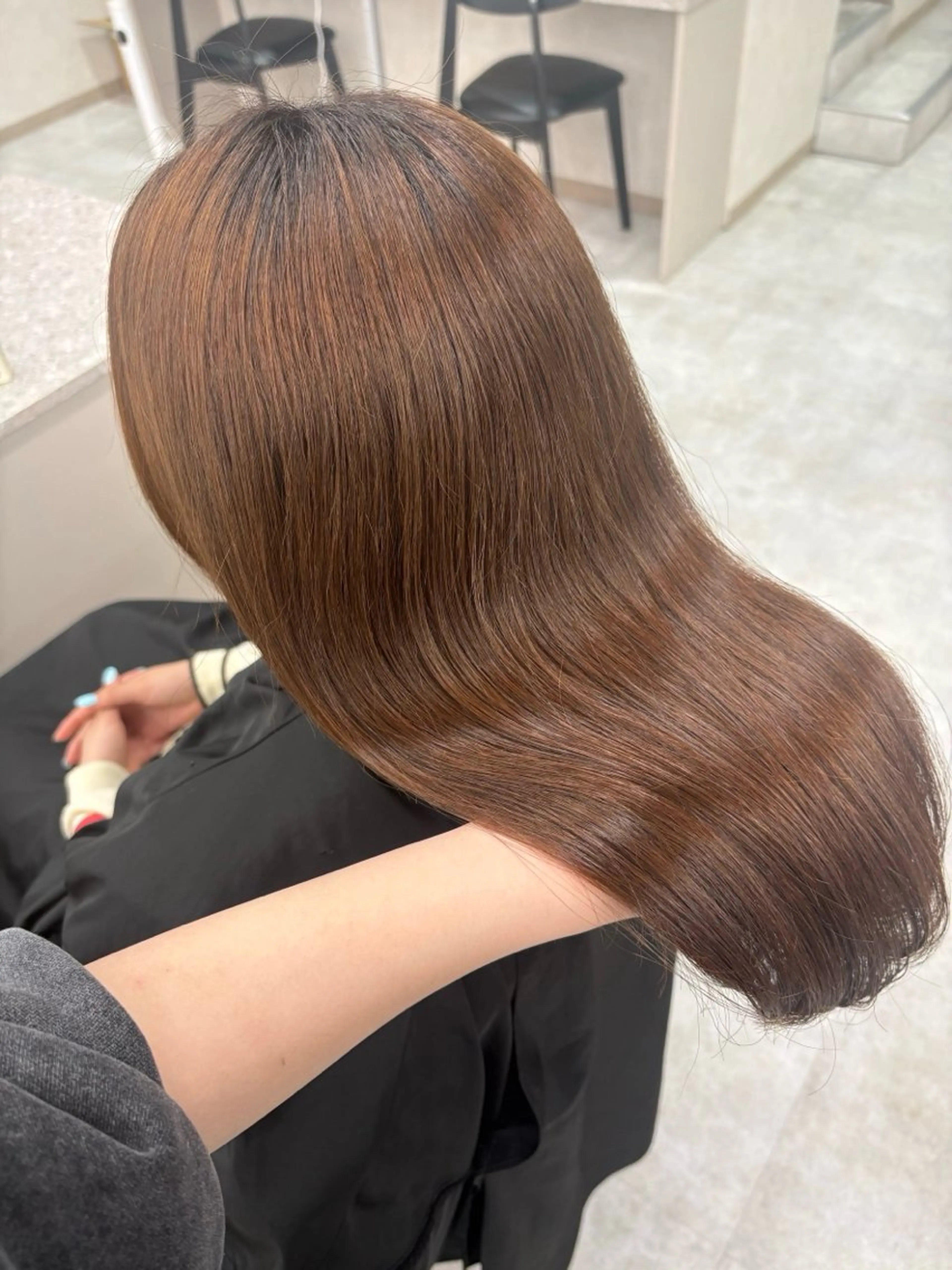 ロング カラー 🤎ᩚ暖色ブラウン りょうか🧸のヘアスタイル