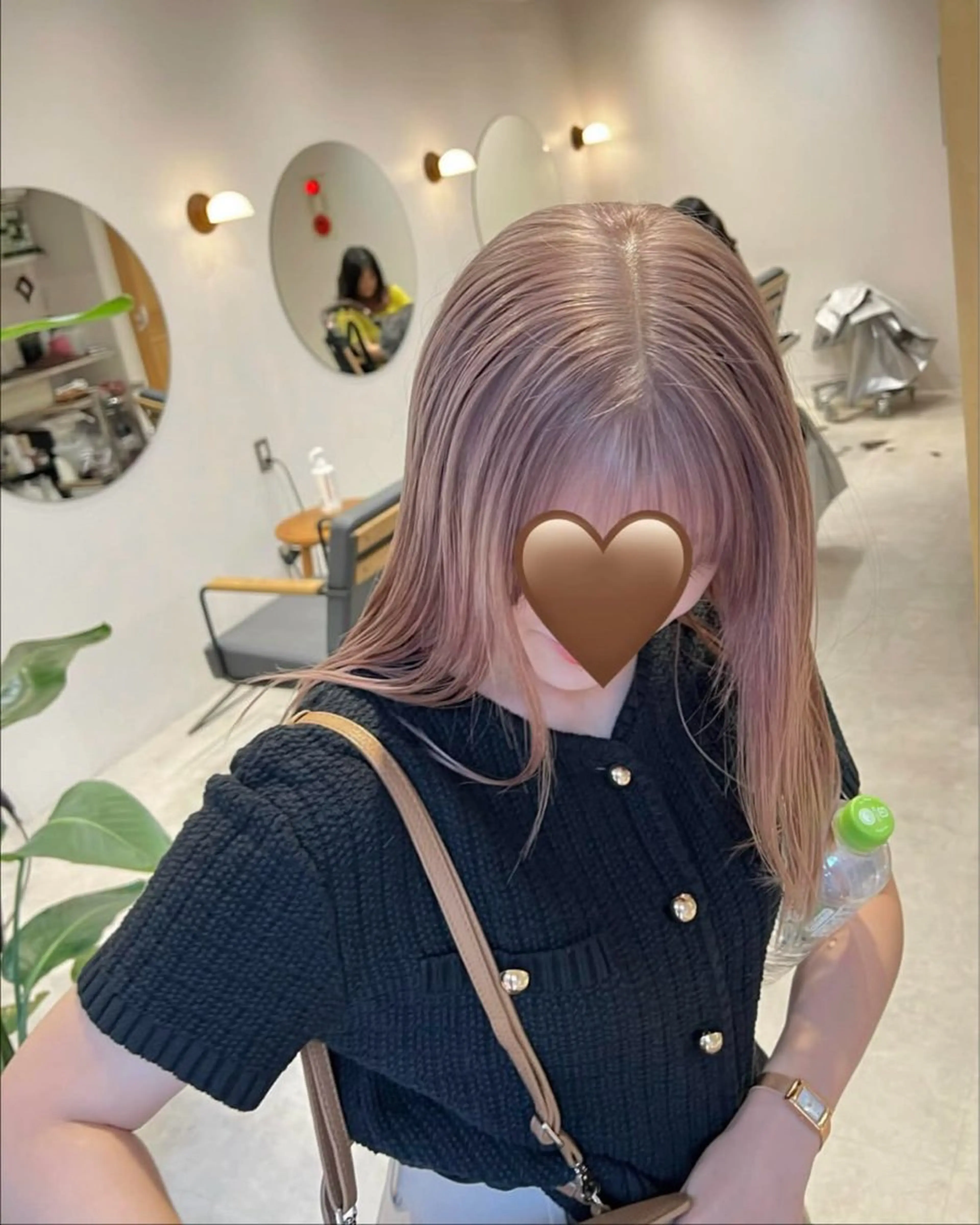 セミロング カラー ベージュカラー ミルクティーベージュ 🎨ハイトーン/ウル フ/ショート/大夢のヘアスタイル