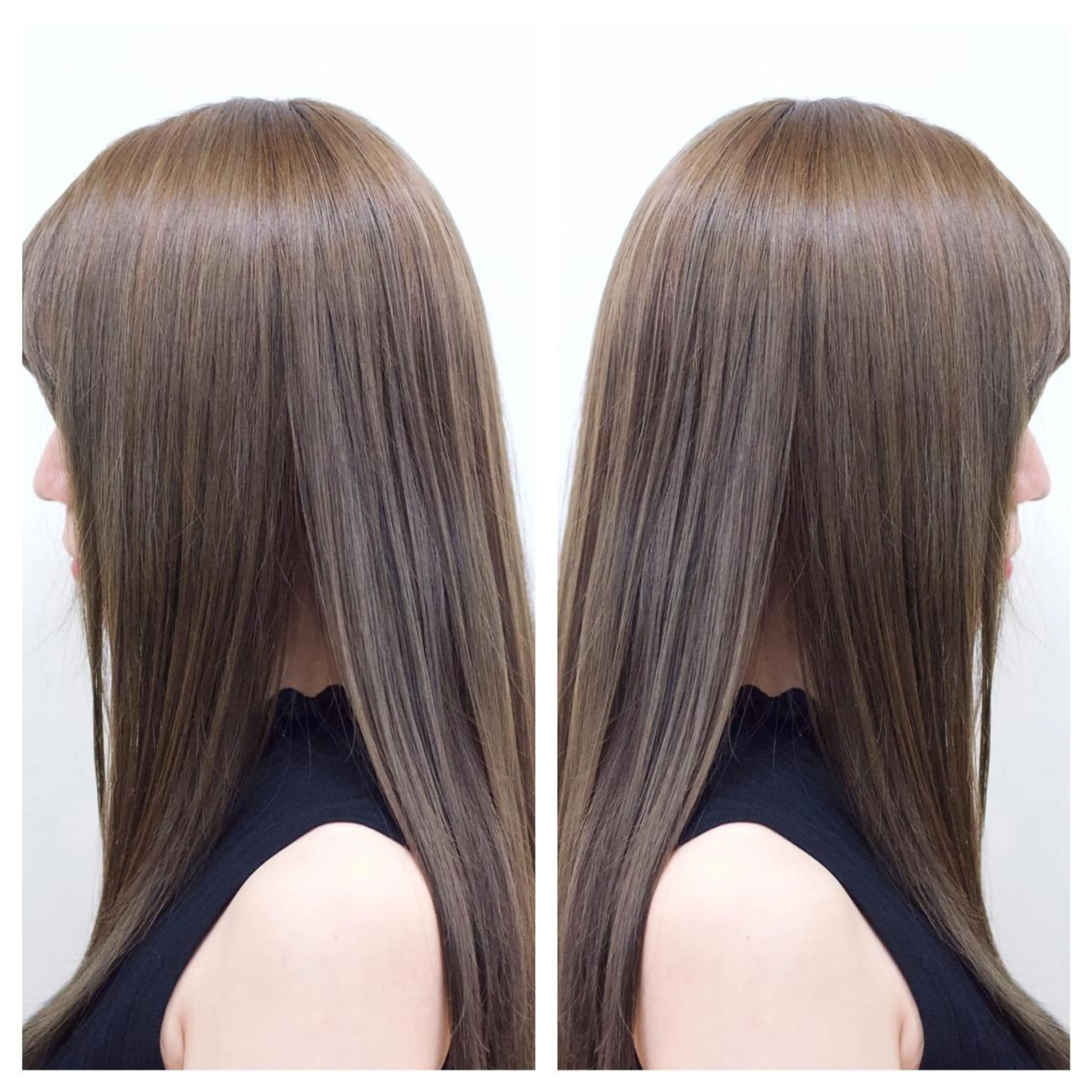 セミロング 中村 かずはのヘアスタイル