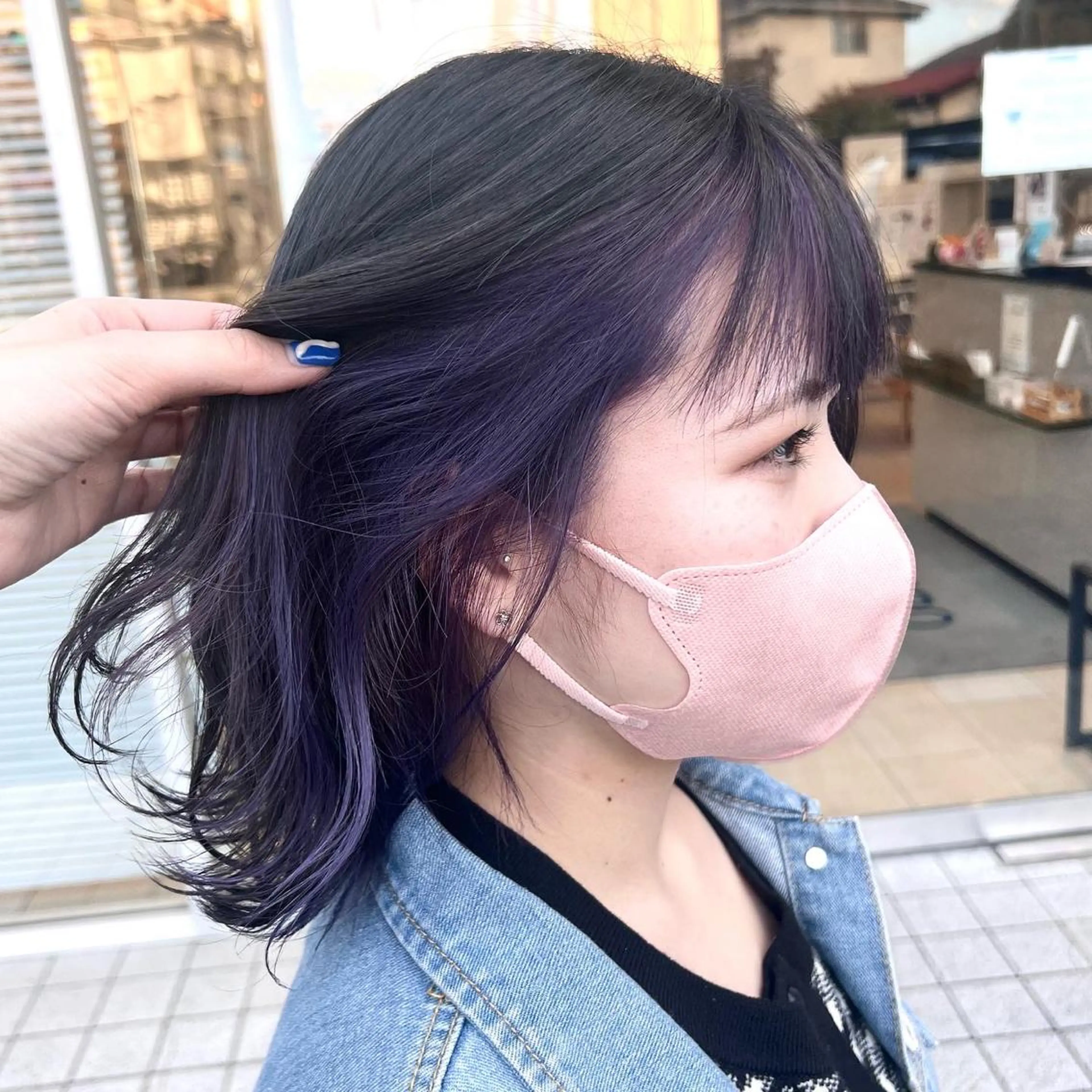 ミディアム カラー インナーカラー しんた ようのヘアスタイル