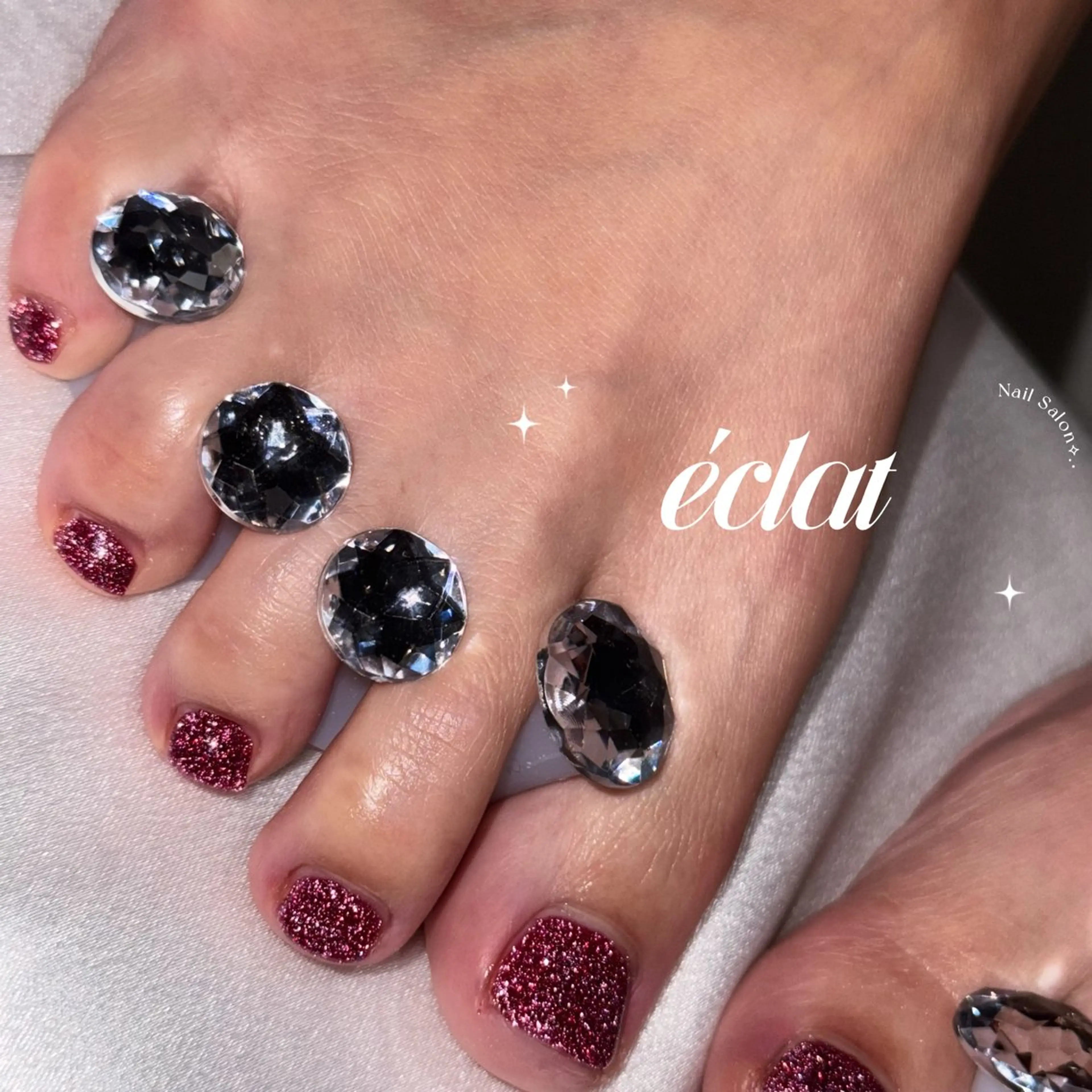 ネイル フットネイル フットネイル éclat ⸝꙳.⋆ 栄｜矢場町のネイルデザイン