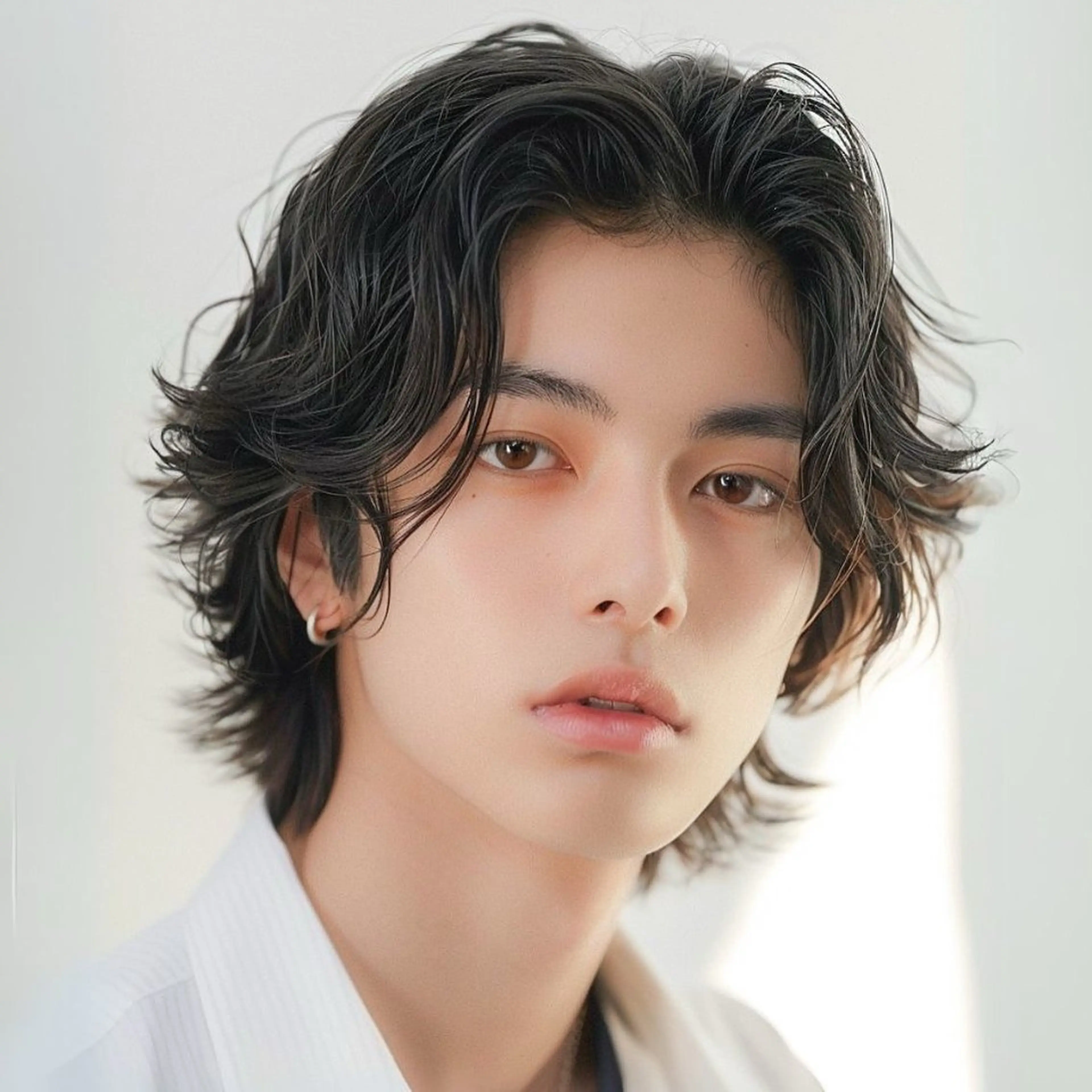 【✂️学生限定 次回予約確定なら✂️】メンズカット×フェザーパーマ×ノーマルトリートメント センターパート/ツーブロックの写真