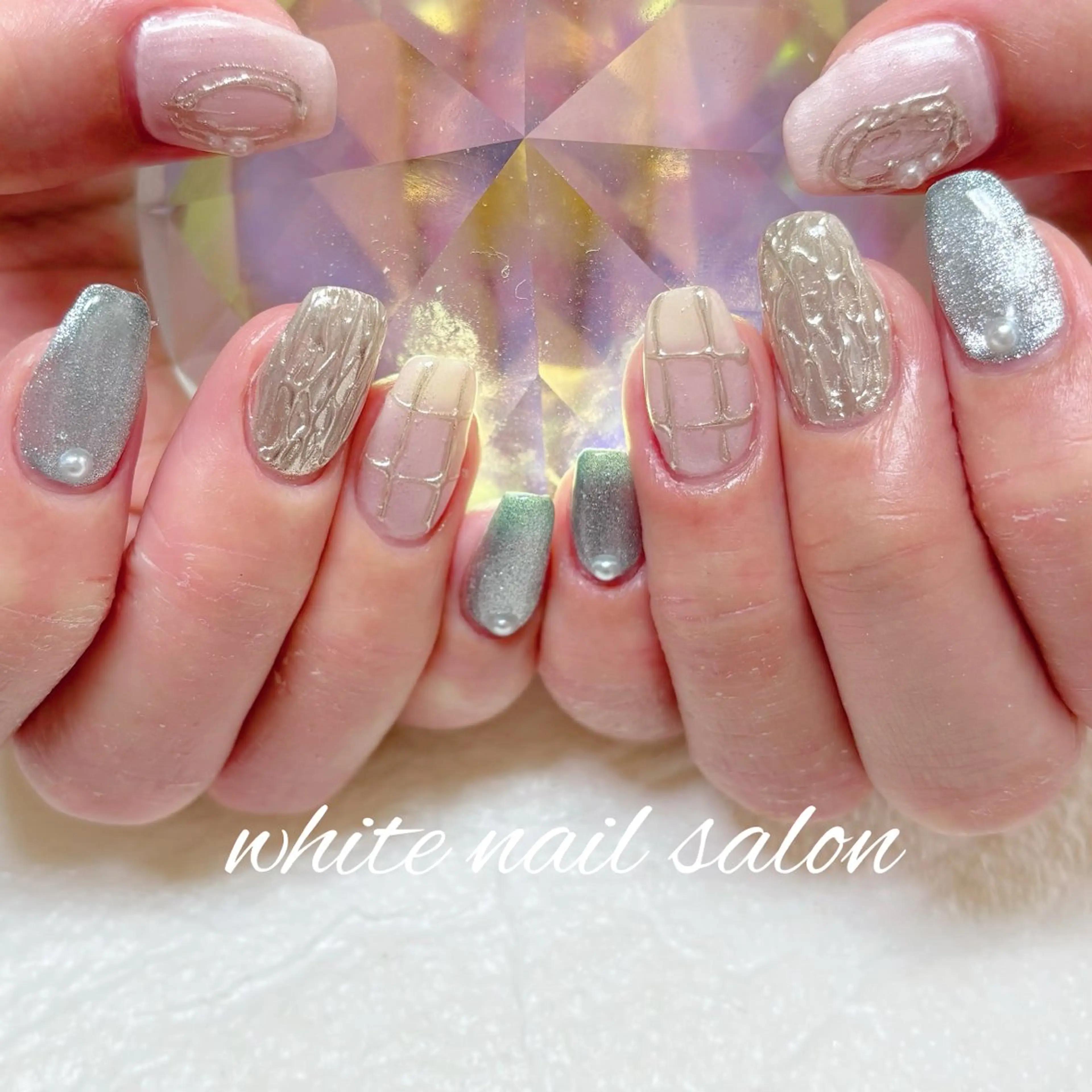 ネイル フットネイル ハンドネイル white nail salonのネイルデザイン