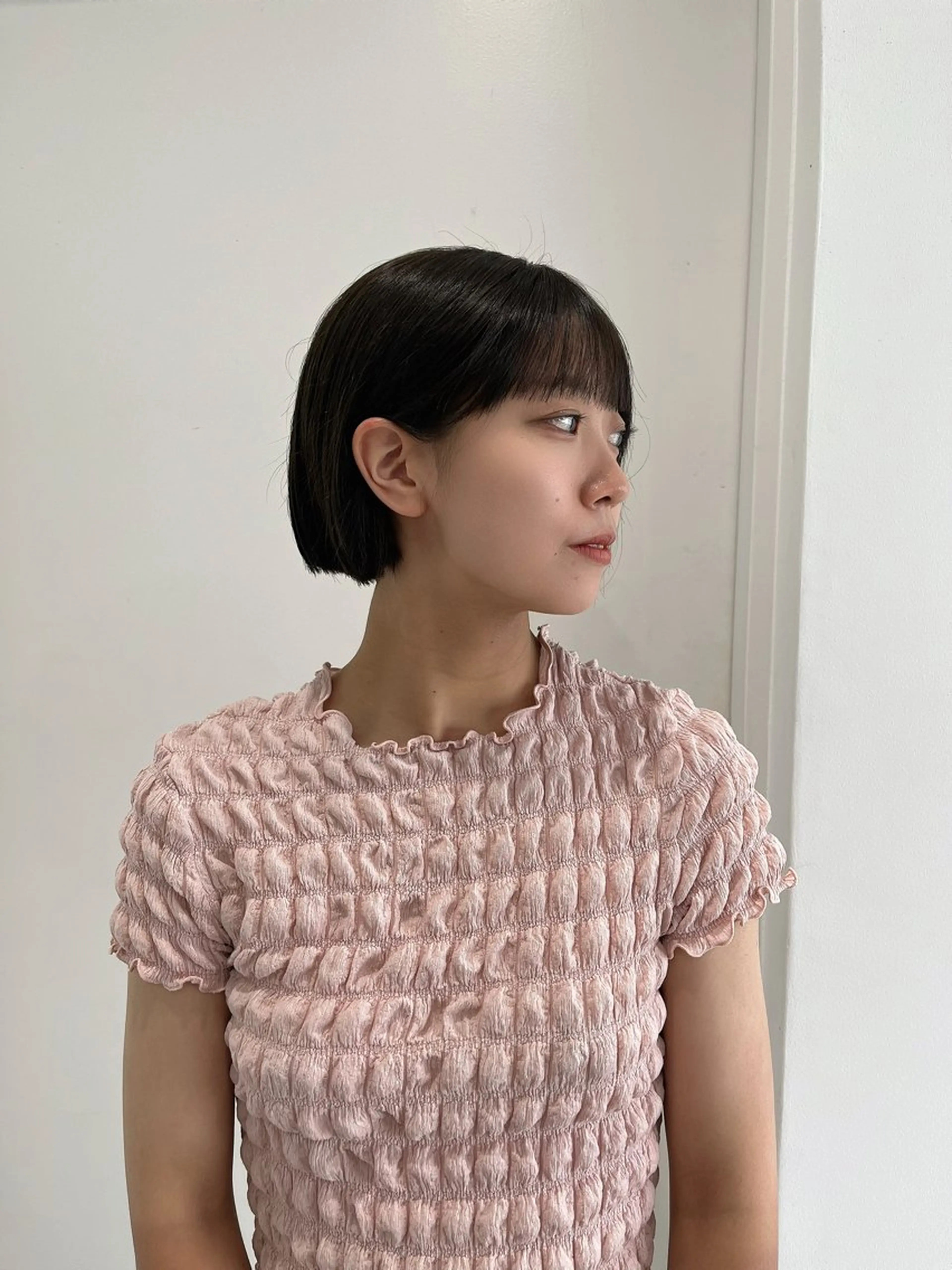 ショート カラー ボブ 縮毛矯正/ハイトーン /パーマ/せき🧸のヘアスタイル