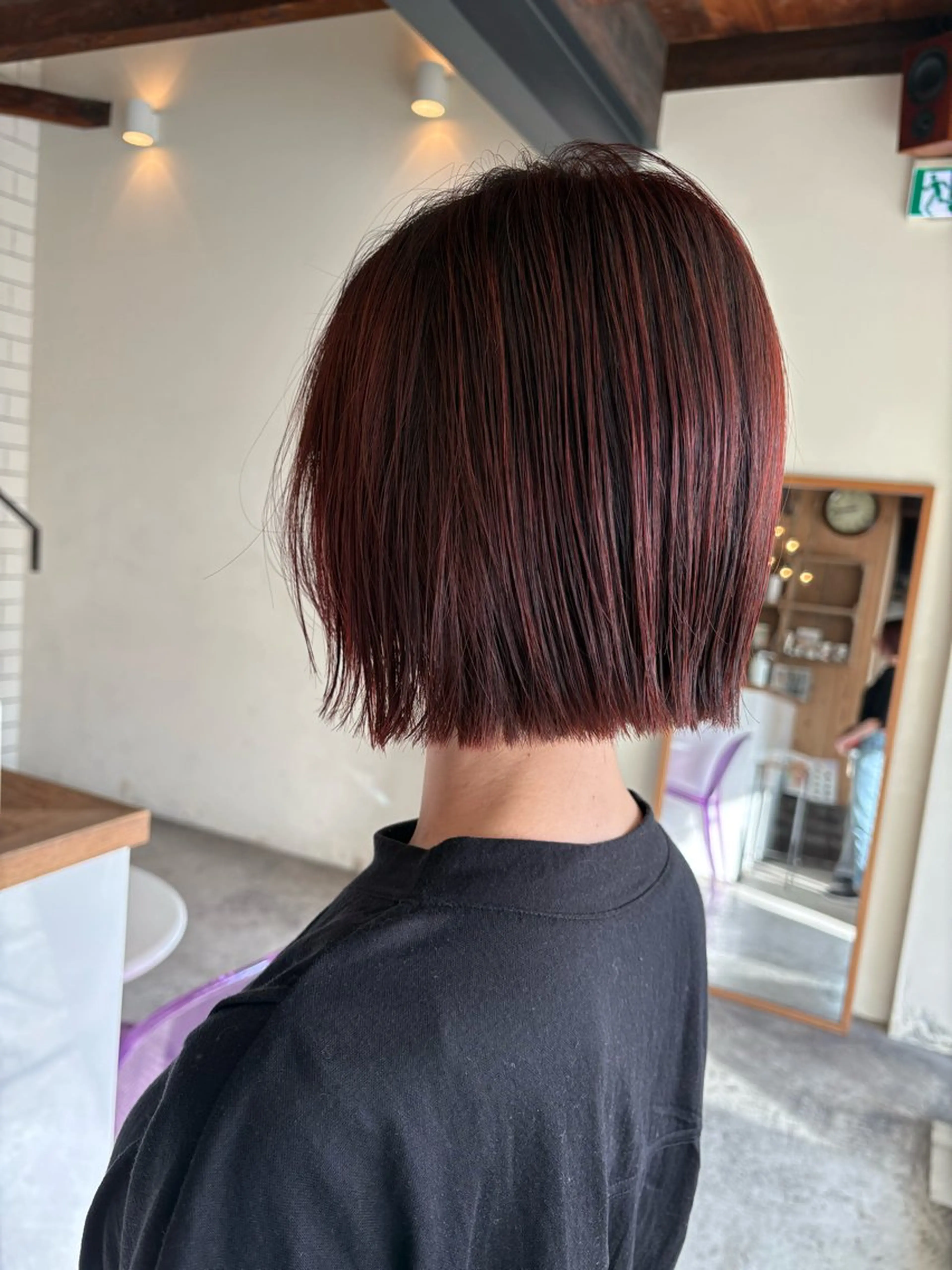 ミディアム ボブ TONAI  atil所属・切りっぱなしボブ/ 三瀬翔のヘアスタイル