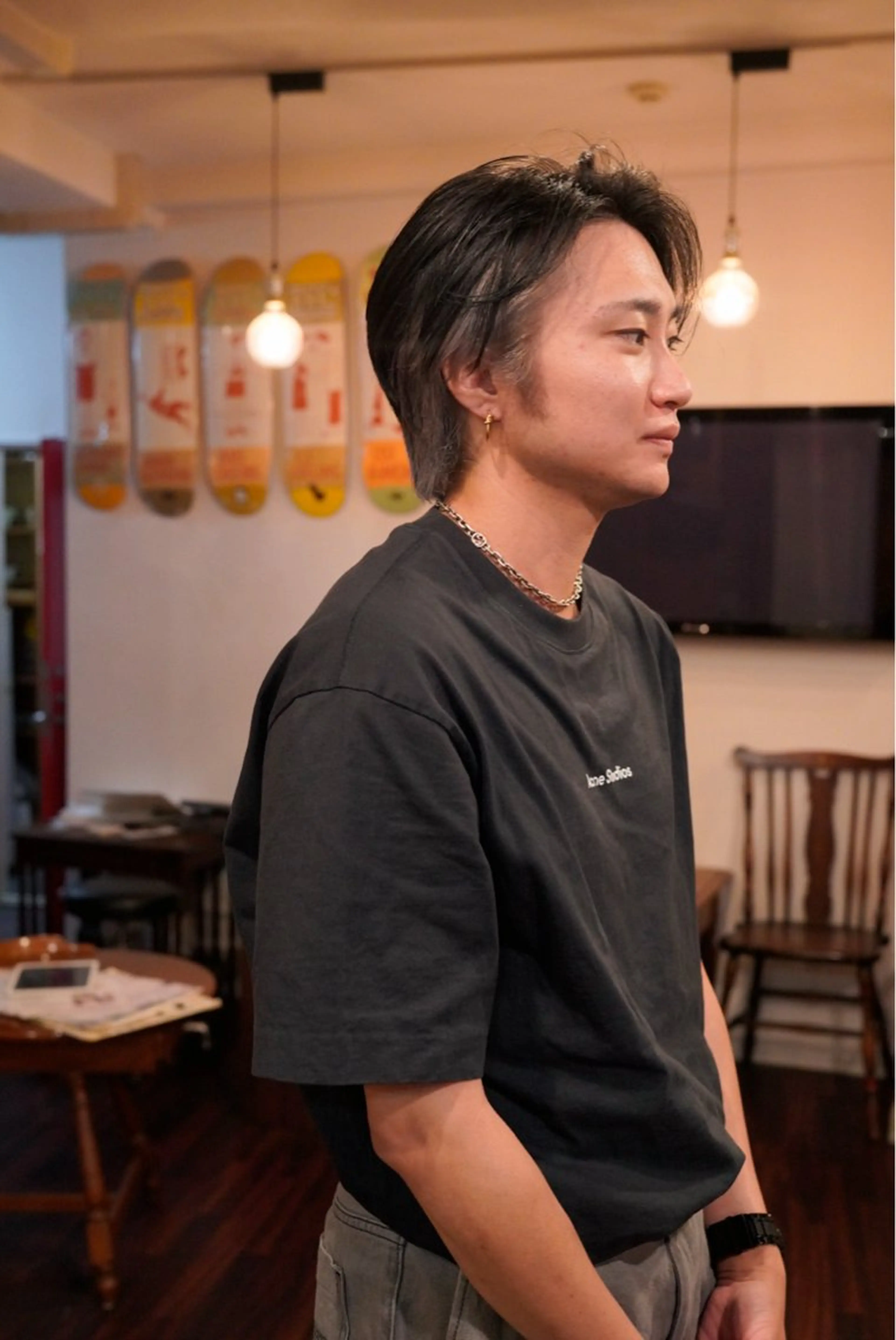 カラー メンズ 千葉 慎也のヘアスタイル