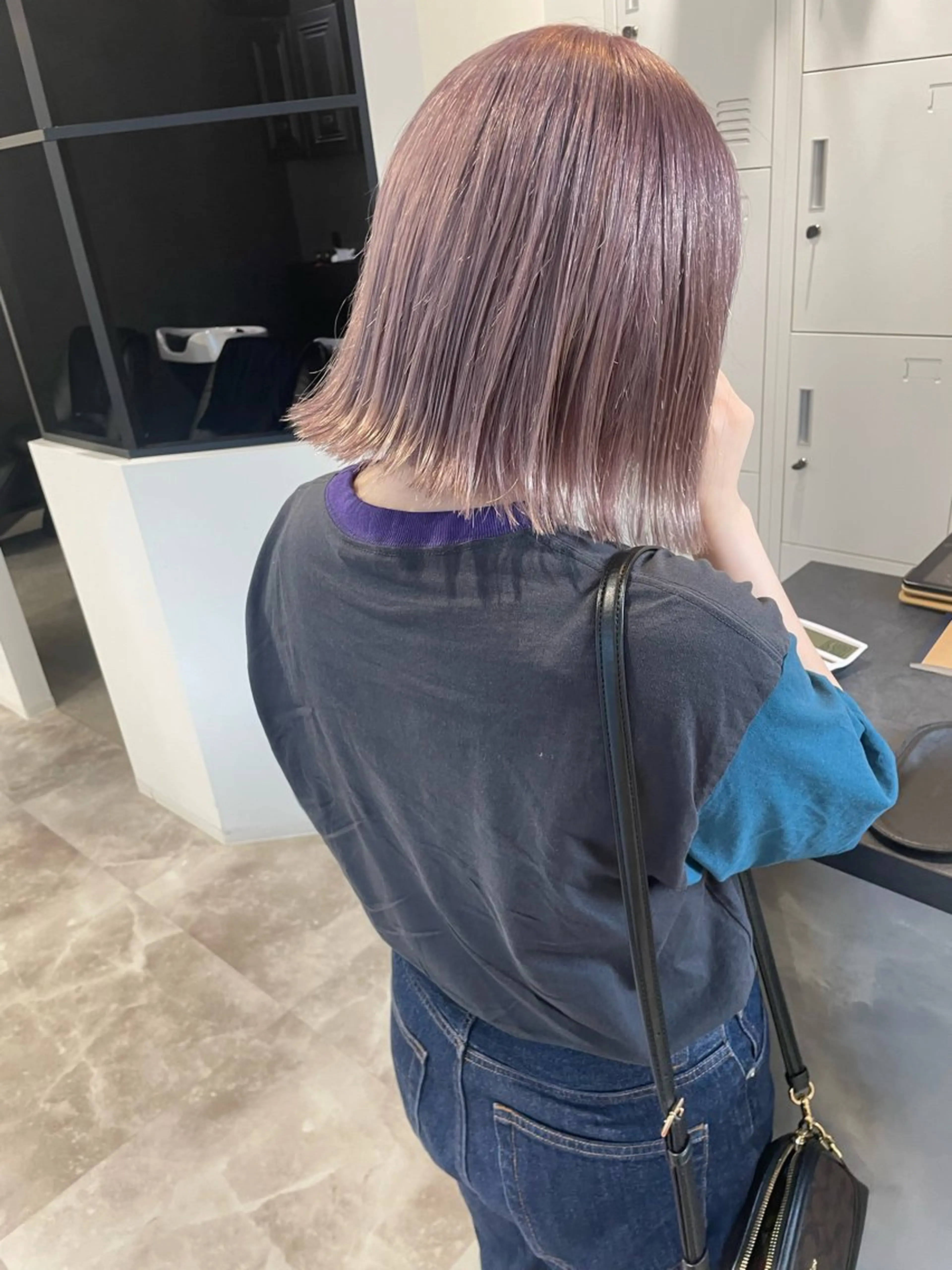 ミディアム 河内 元伸のヘアスタイル