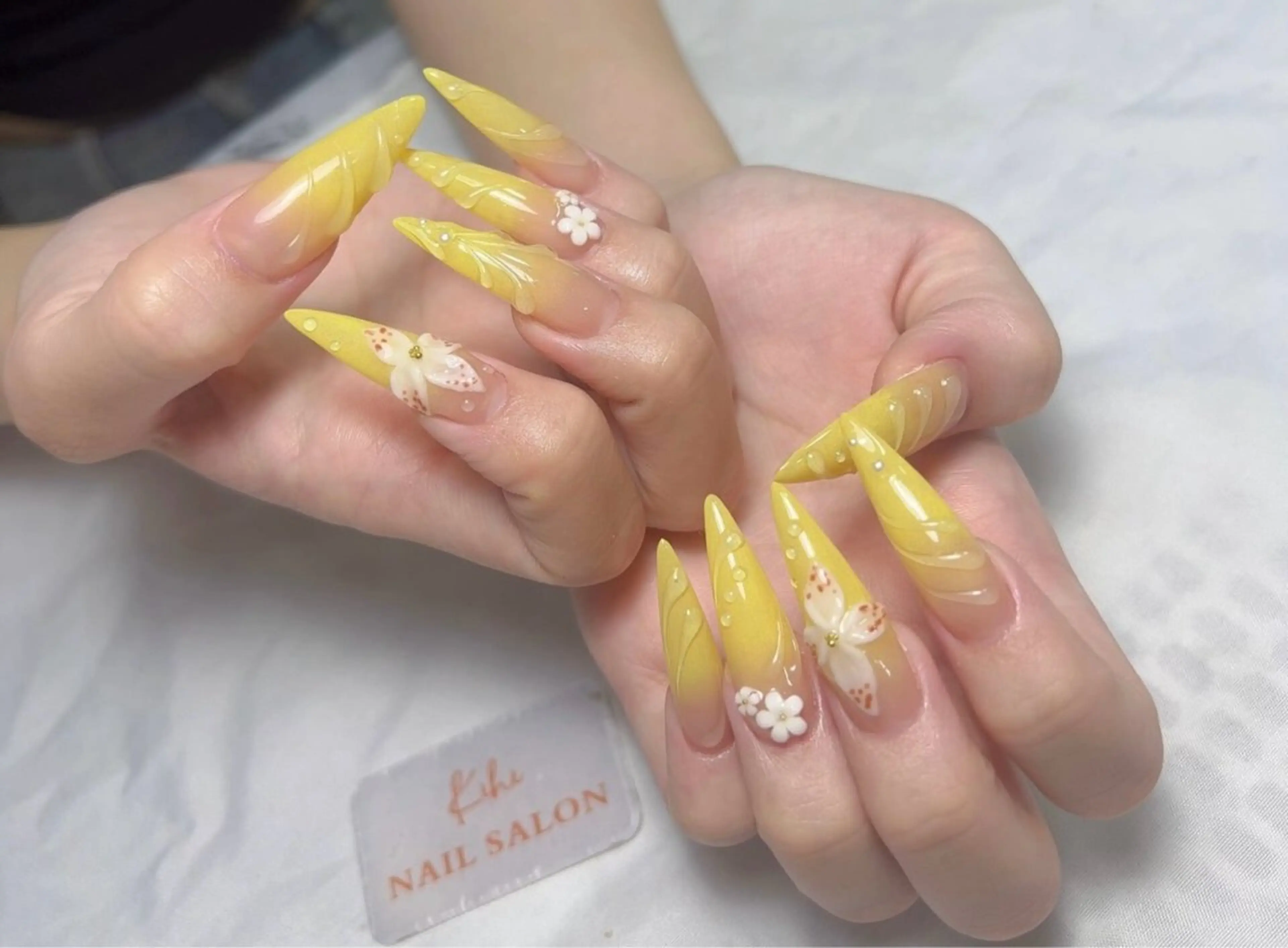 ネイル 長さ出し 持ち込み 清水 ユナのネイルデザイン