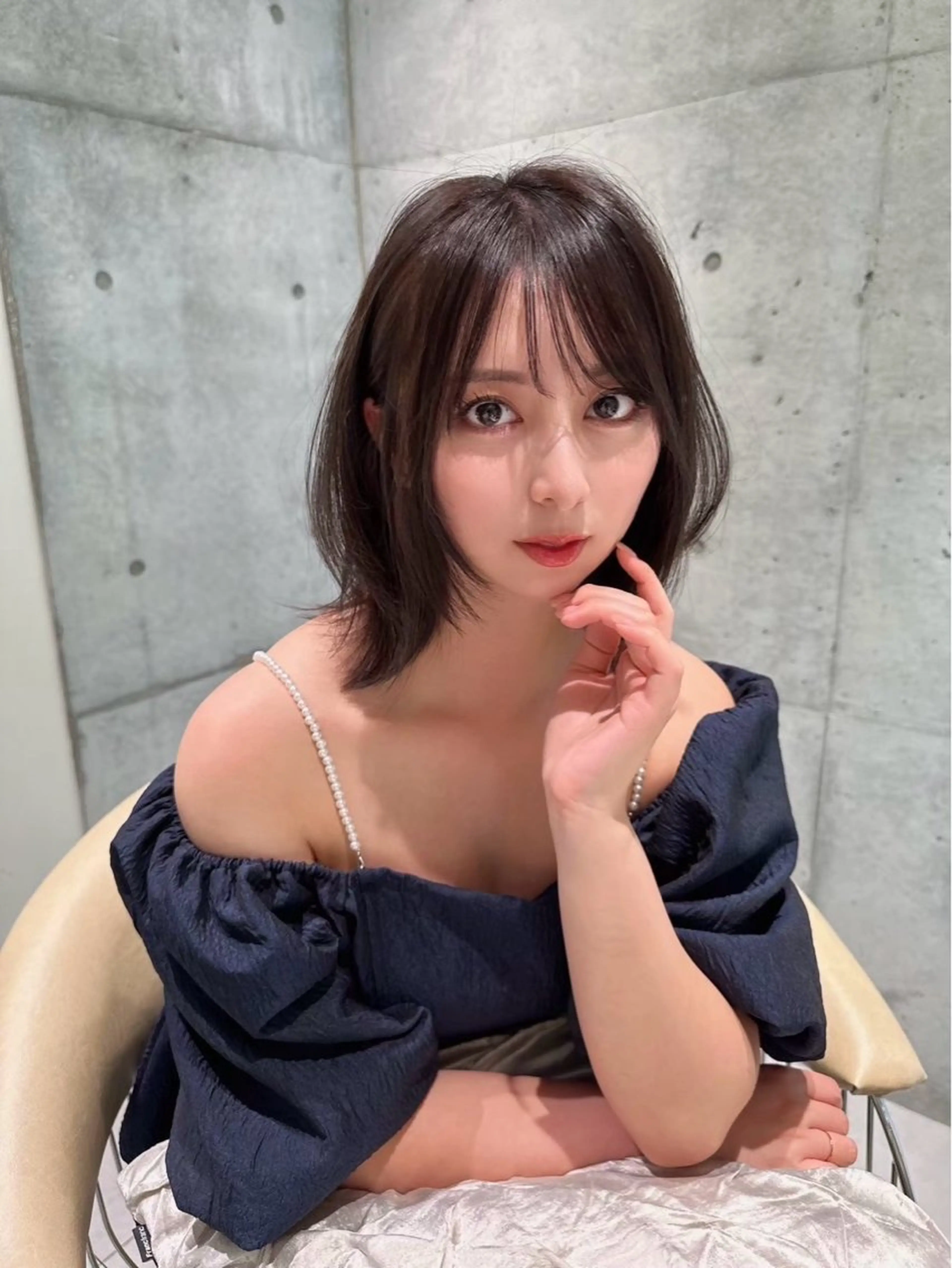 ミディアム カット ヘアカラー トリートメント 🌈Hiroki🌈 福岡の愛され美容師のヘアスタイル