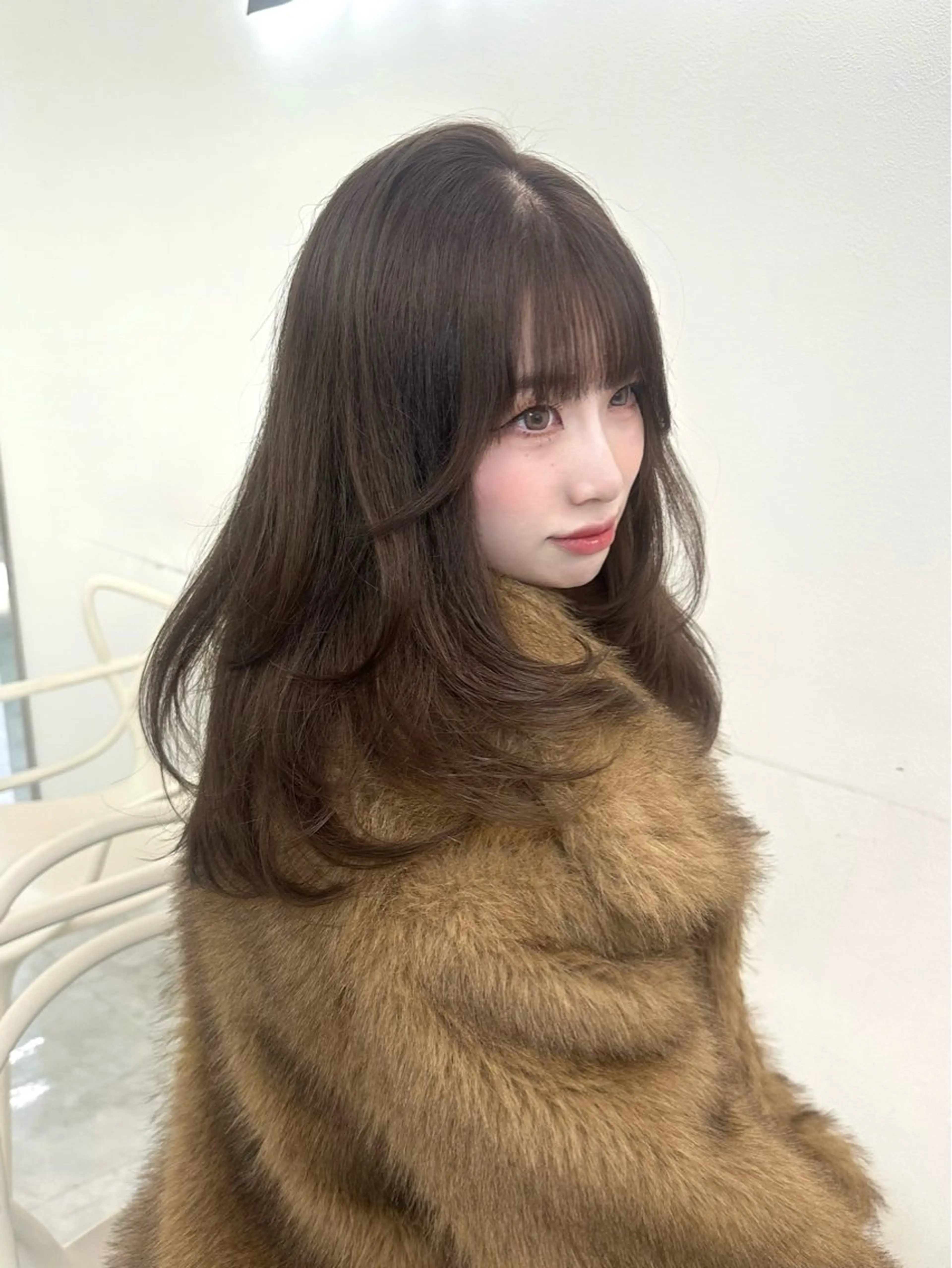 セミロング カラー ヘアアレンジ カット ヘアカラー 大人っぽ中韓レディ ヘア🤍MAOのヘアスタイル