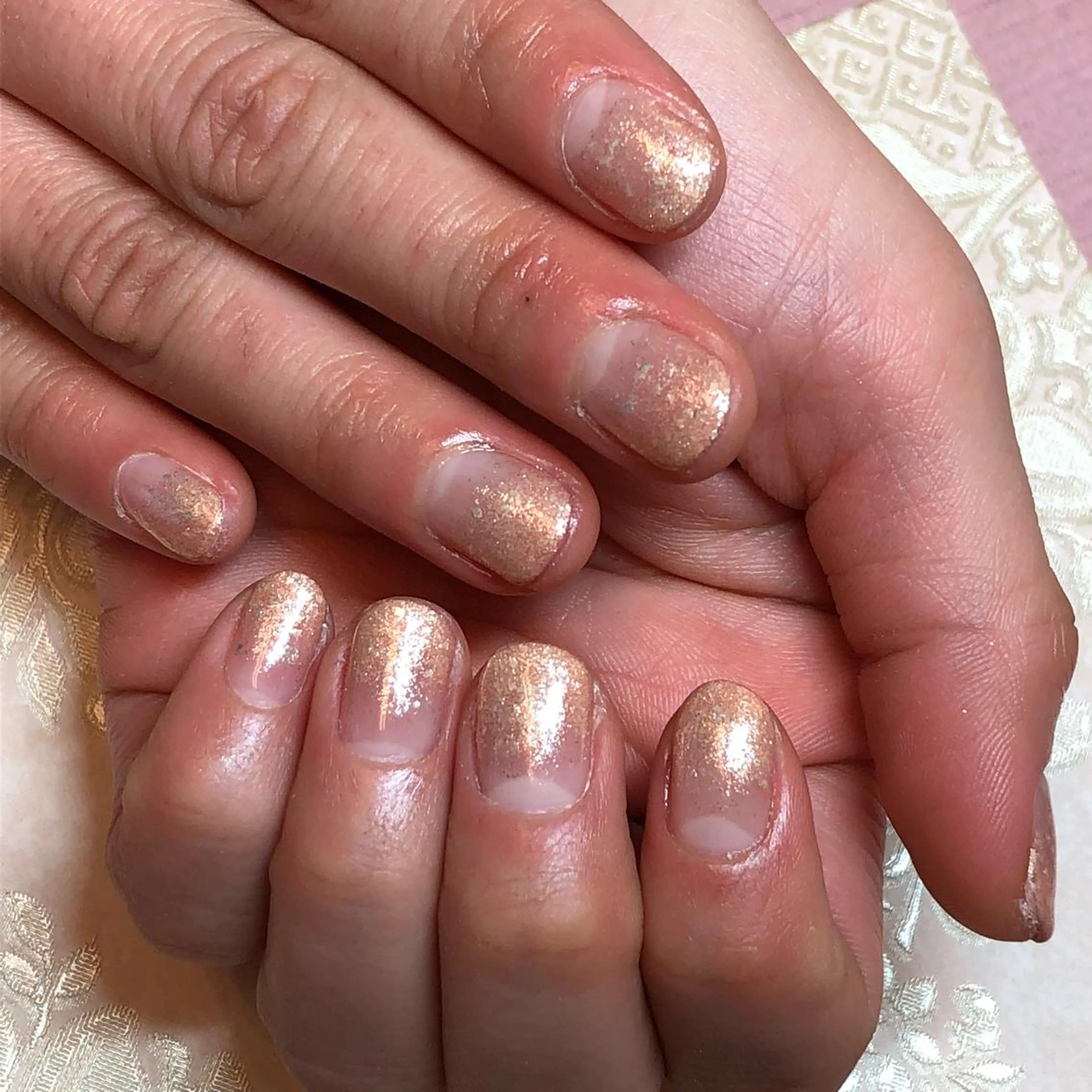 ネイル グラデーション ラメ(グリッター) ラメグラデーション KIREIE NAILSのネイルデザイン