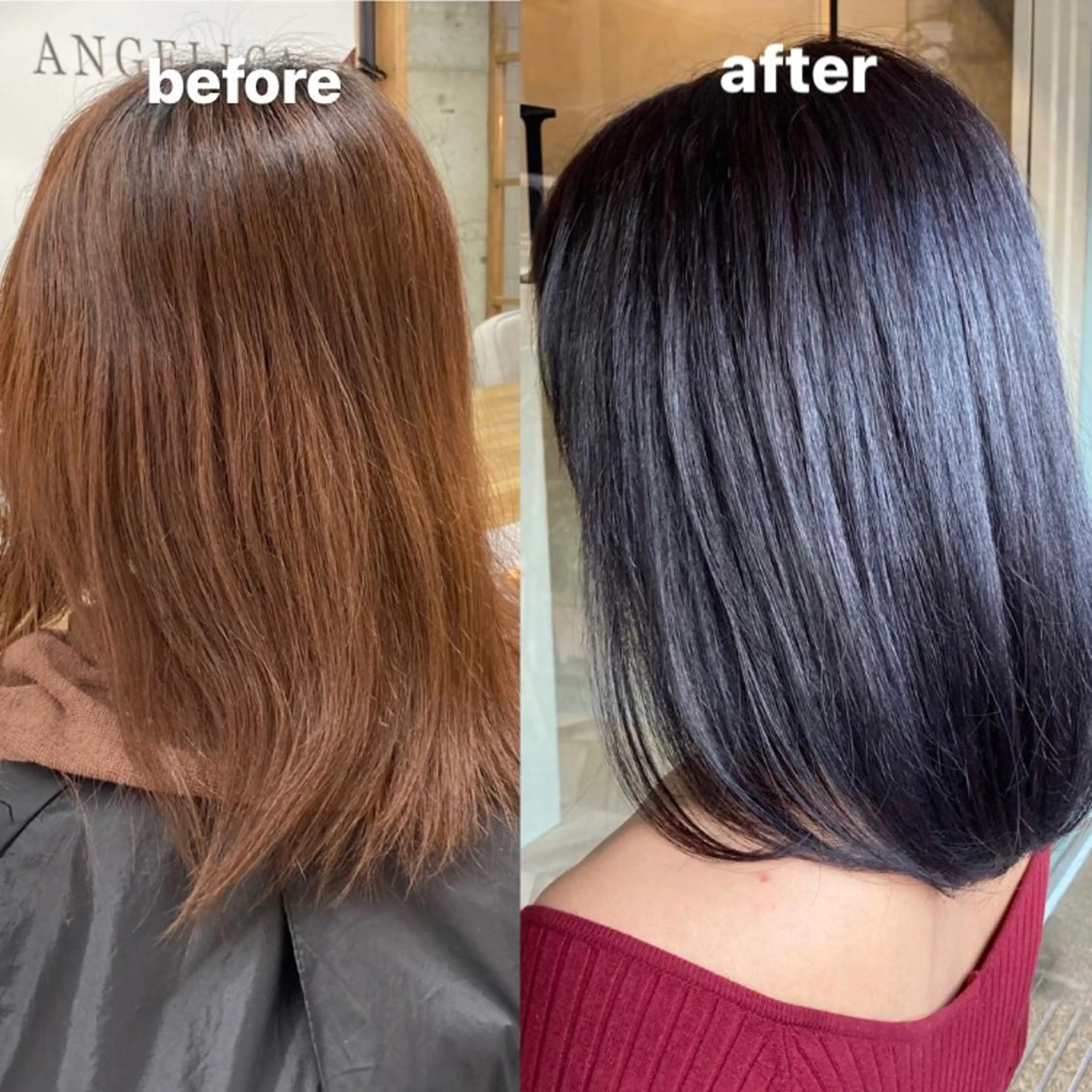 セミロング 韓国レイヤーカット★ 小林大樹のヘアスタイル