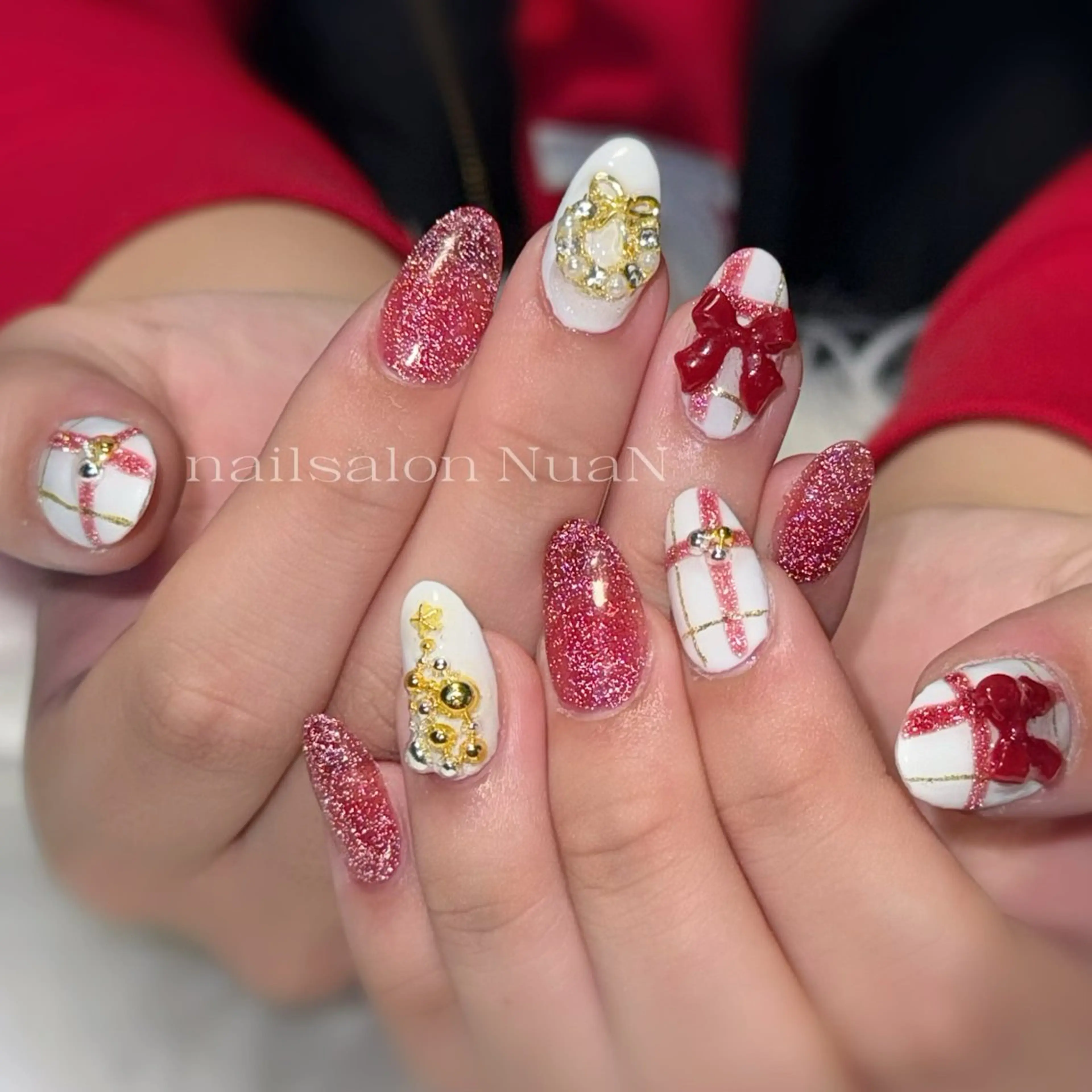 ネイル ハンドネイル NuaN ミニモ停止中のネイルデザイン