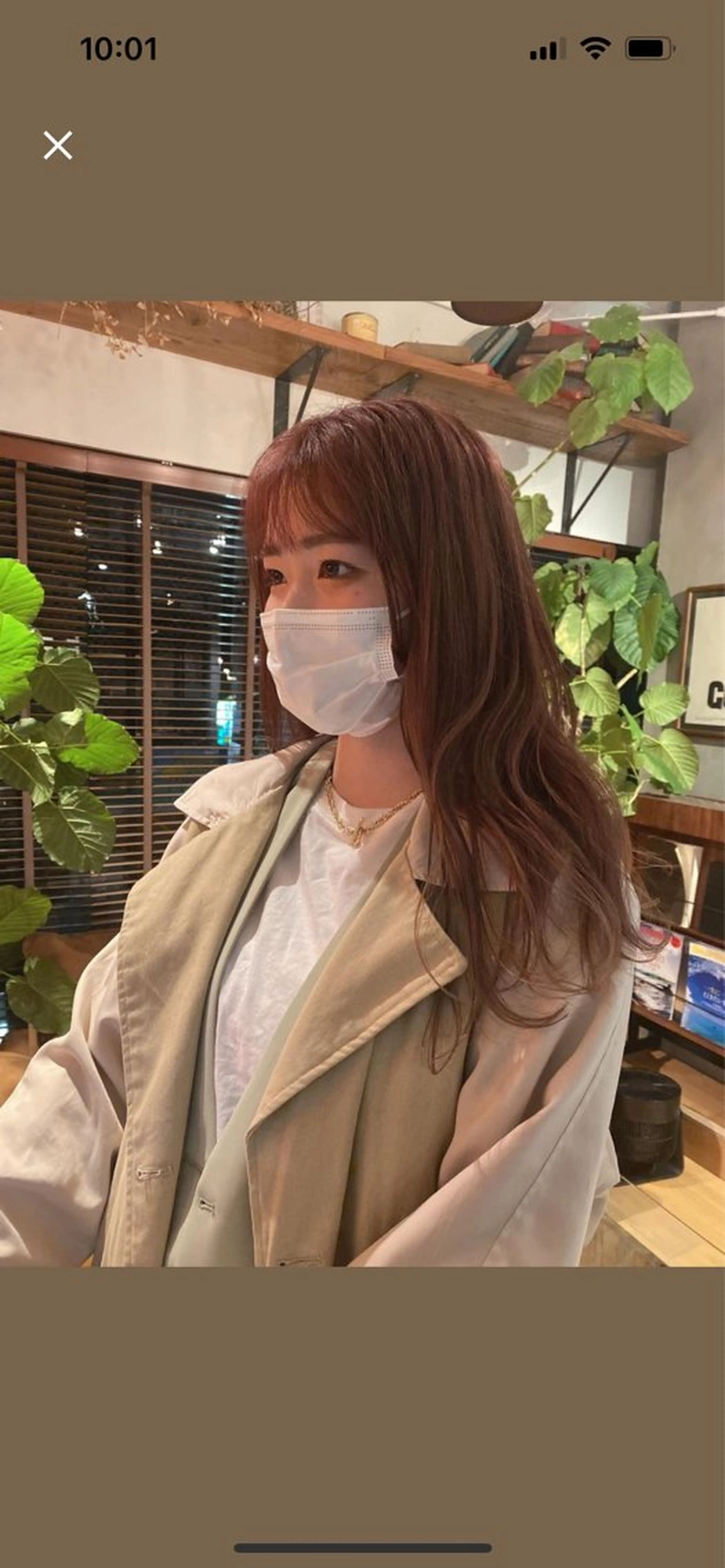 ロング カラー ベージュカラー ピンクカラー ピンクベージュ 似合わせカット✂︎ 艶カラー･*:湊七海のヘアスタイル