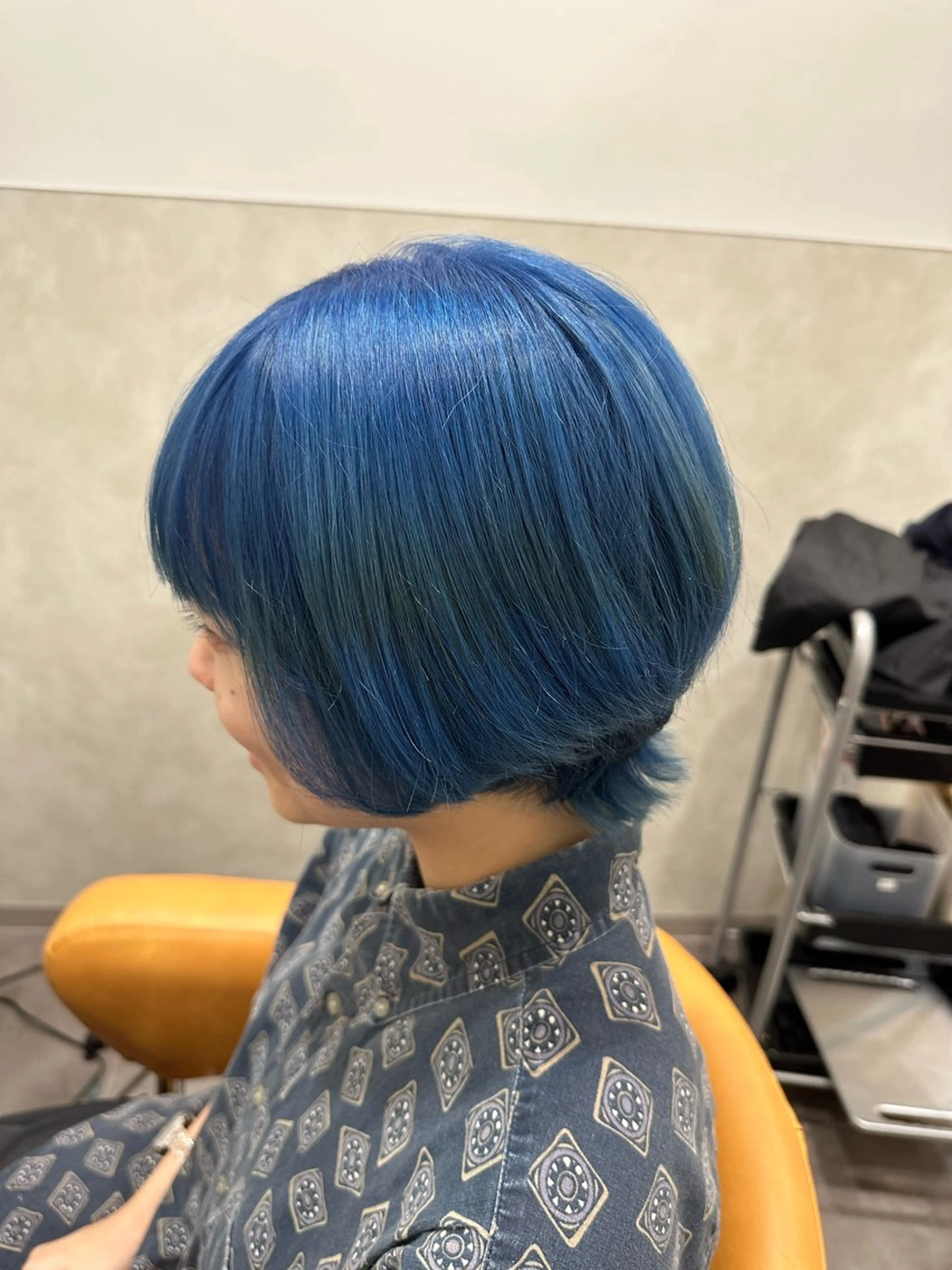 ショート カラー ブルーカラー あらげ 🌈推しカラー🌈ᵕのヘアスタイル