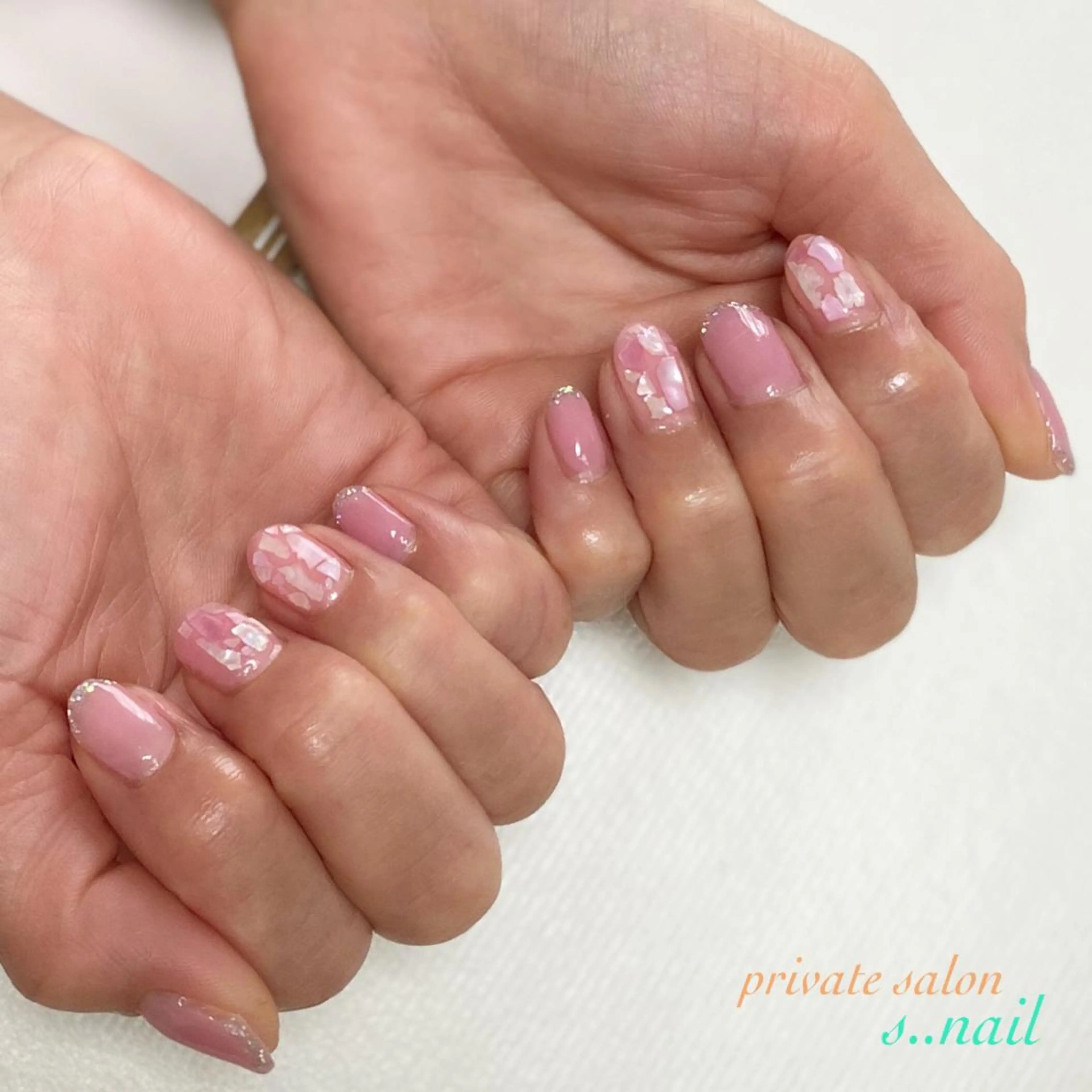 ネイル キラキラネイル ピンク ハンドネイル フットネイル s..nail / MORITAのネイルデザイン