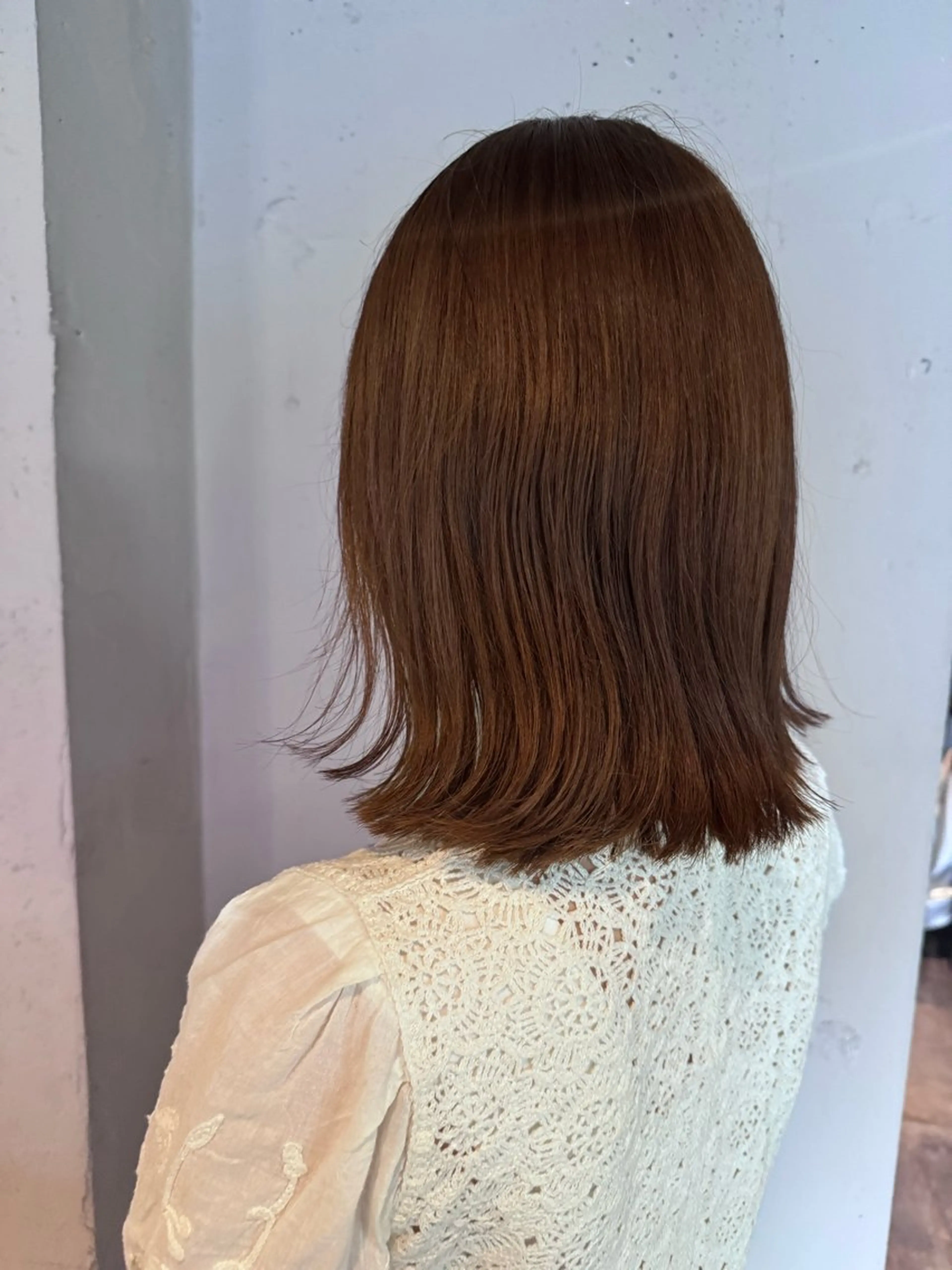 セミロング カラー カット ヘアカラー トリートメント 艶髪/髪質改善/ MONSO山本のヘアスタイル