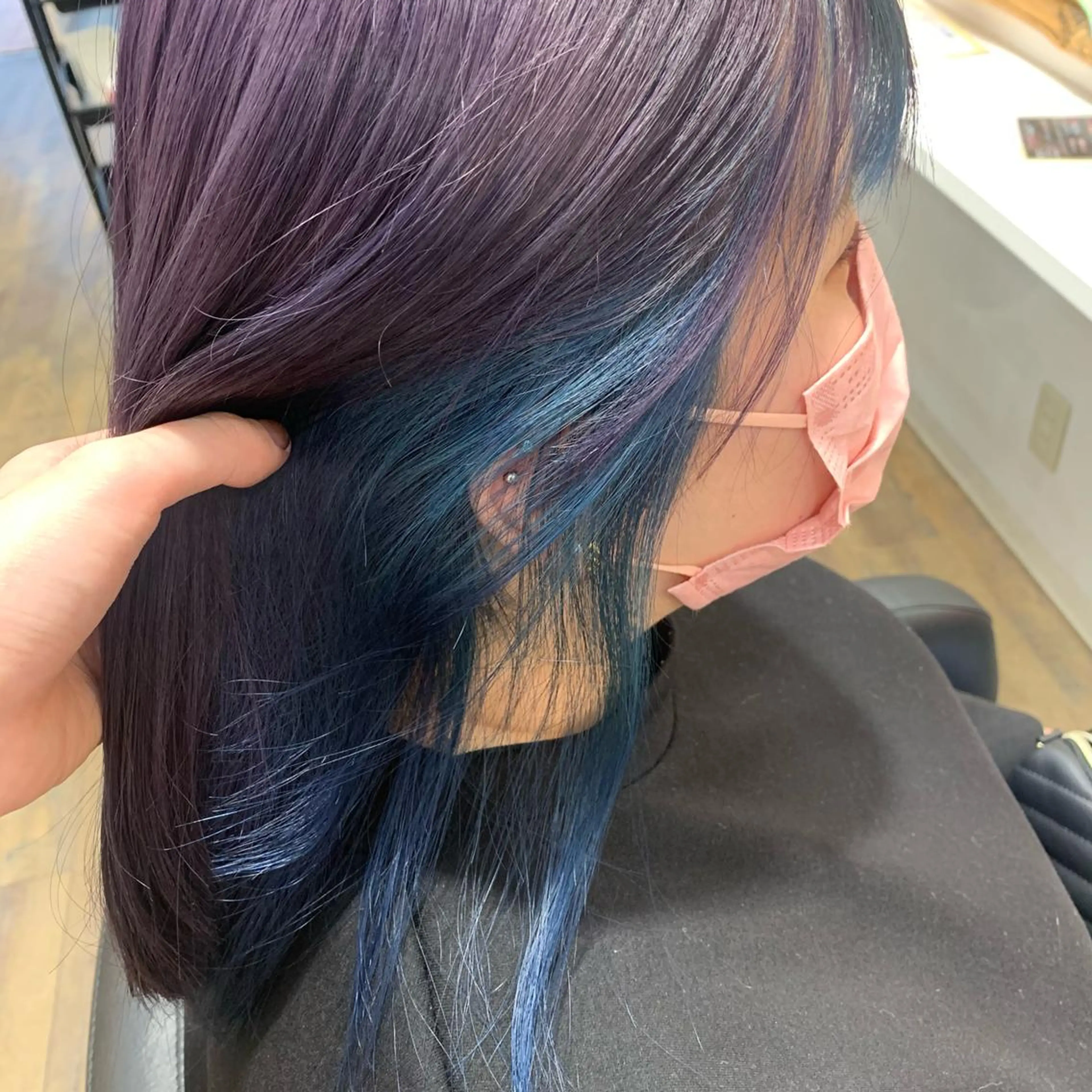 ミディアム カラー ブリーチ beauty   beast 西新店のヘアスタイル