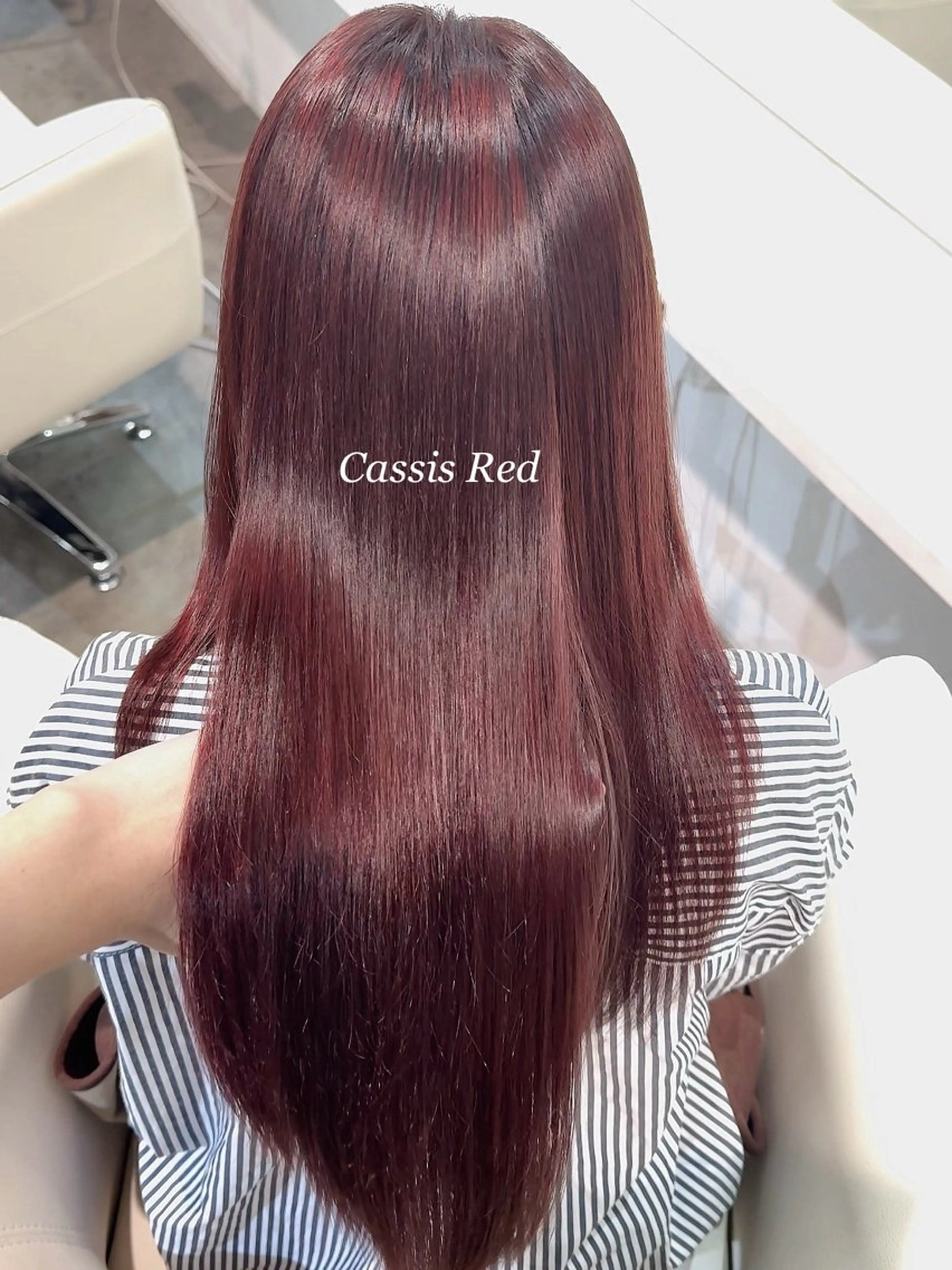 ロング カラー ヘアカラー レイヤーカット/ 髪質改善/透カラーのヘアスタイル