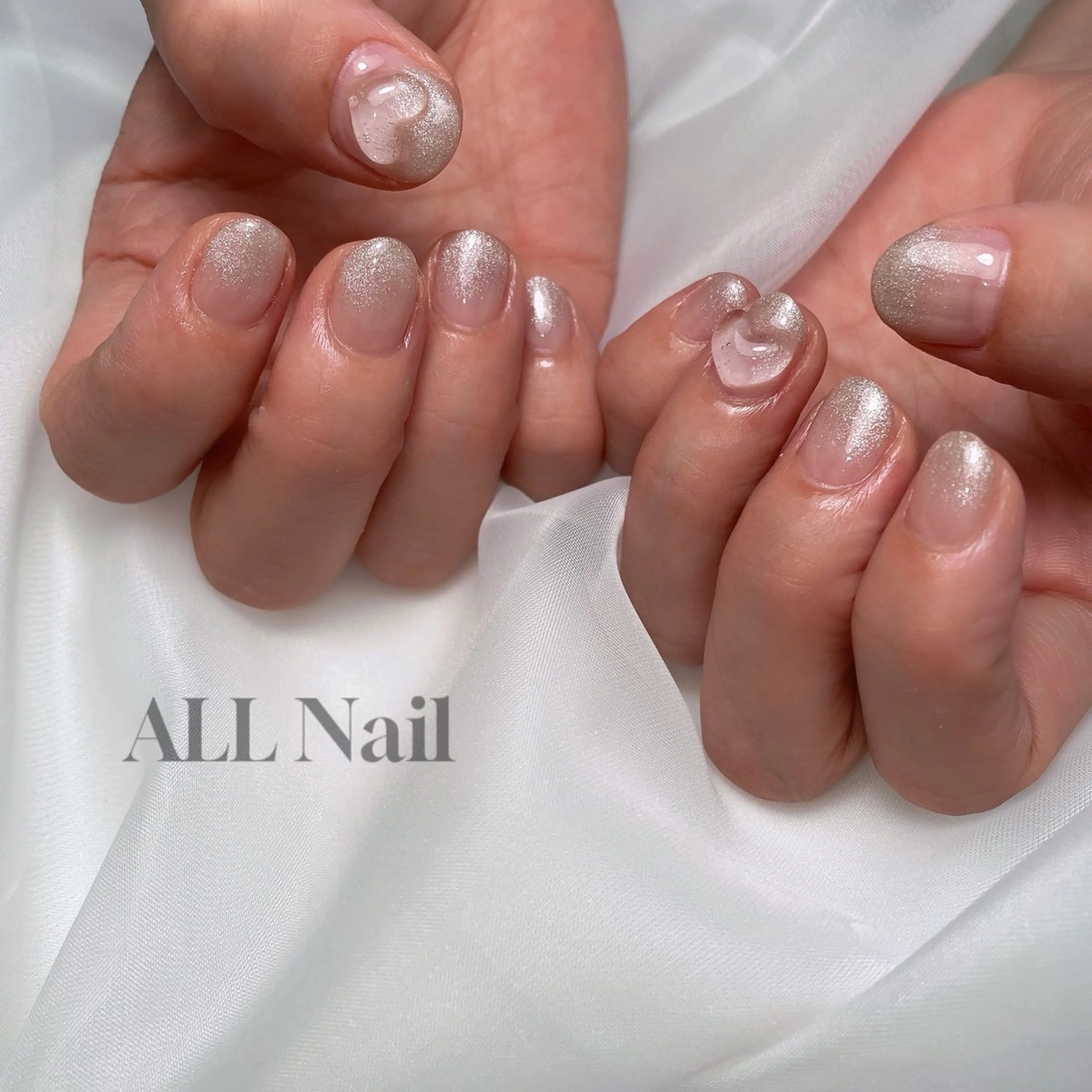 ネイル クリアネイル グラデーション ハート ぷっくりネイル ALL Nail &whiteningのその他イメージ