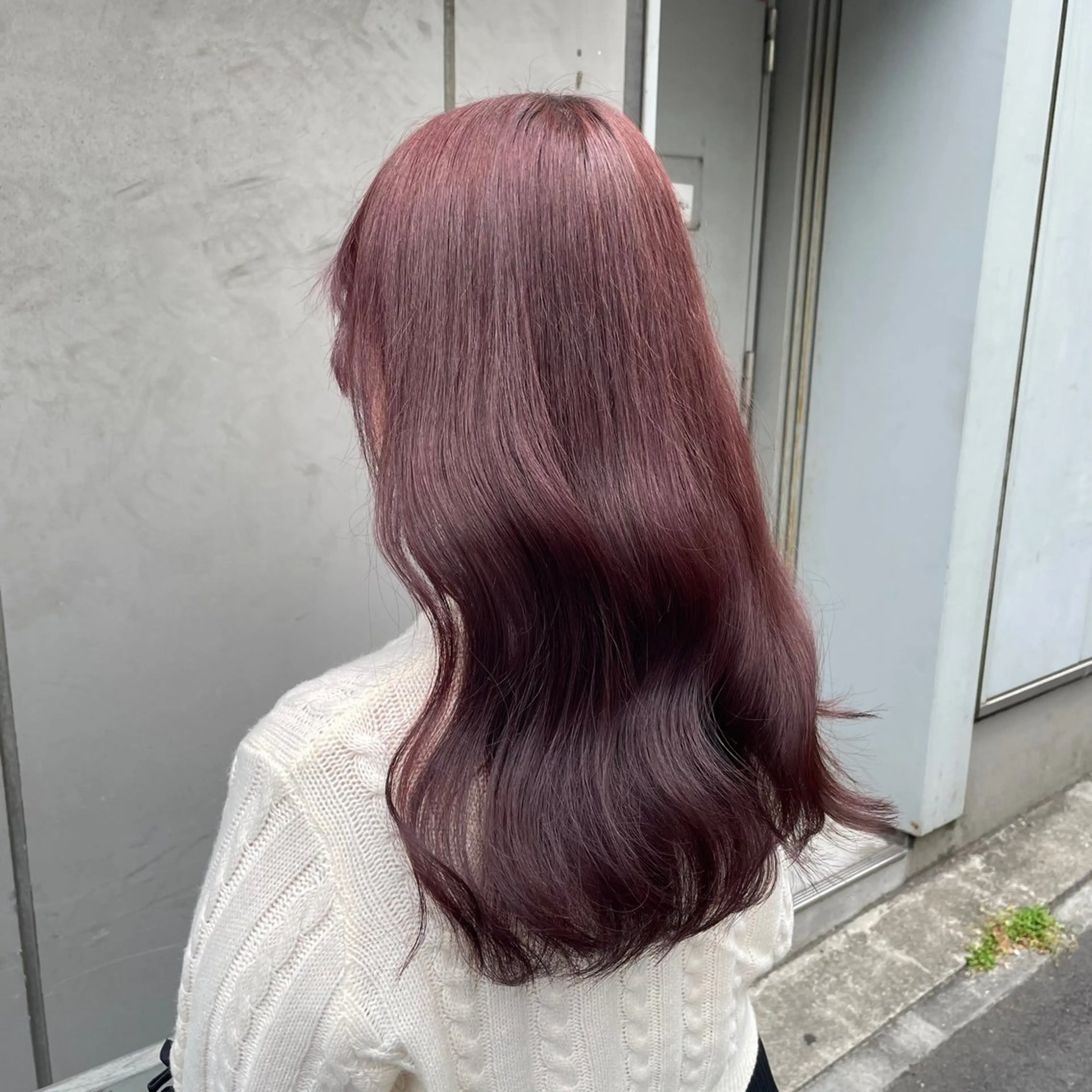 セミロング カラー 大人っぽ♡上品な暖色 ♡ブリーチなし♡のヘアスタイル