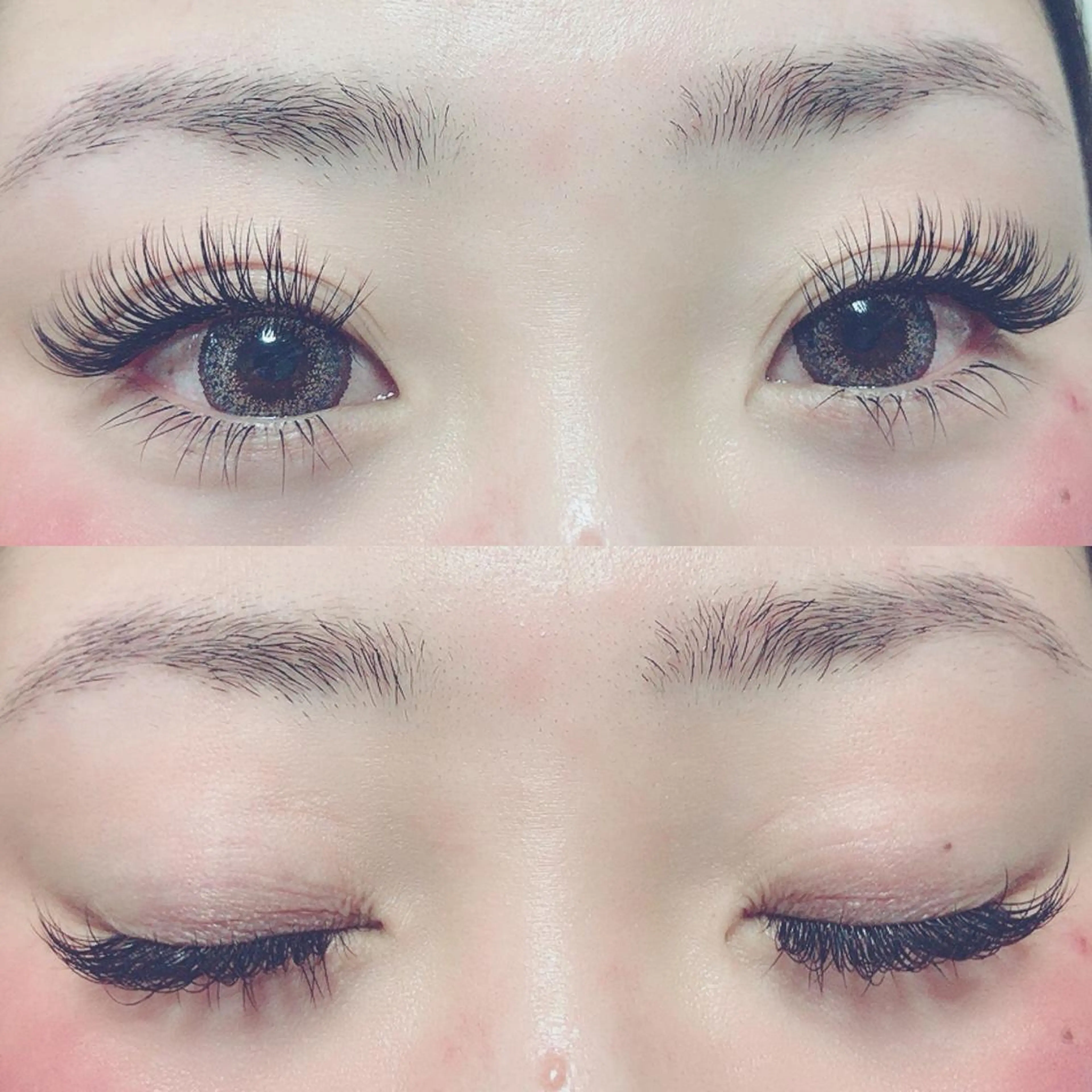 マツエク・マツパ Cカール 成人式 キュート Jカール 下まつげエクステ マツエク 🍀fleur🍀 束感/ワンホン/杉浦のマツエク・マツパデザイン