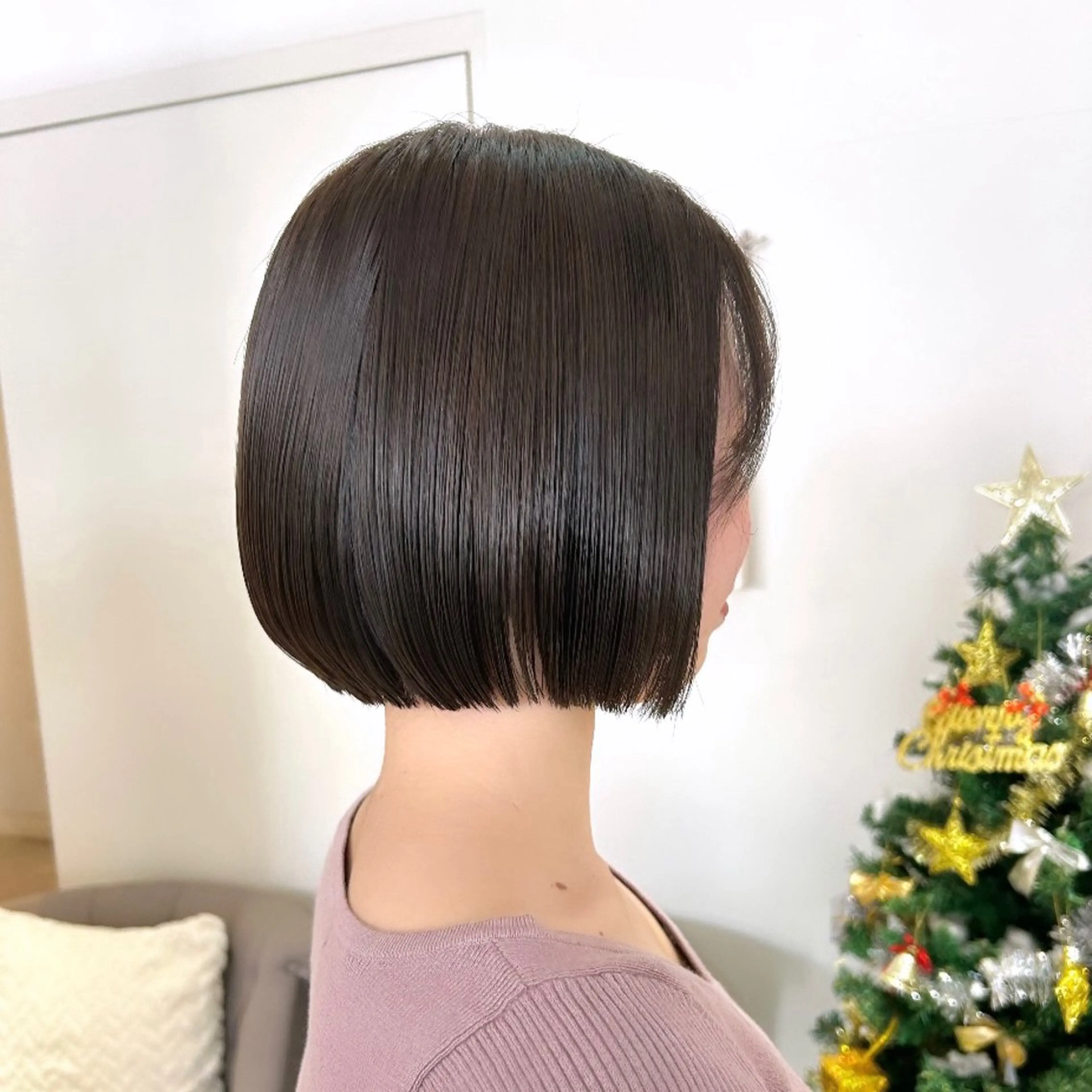 ショート カラー カット ヘアカラー 吉水 彩乃 /ボブ/艶感カラーのヘアスタイル