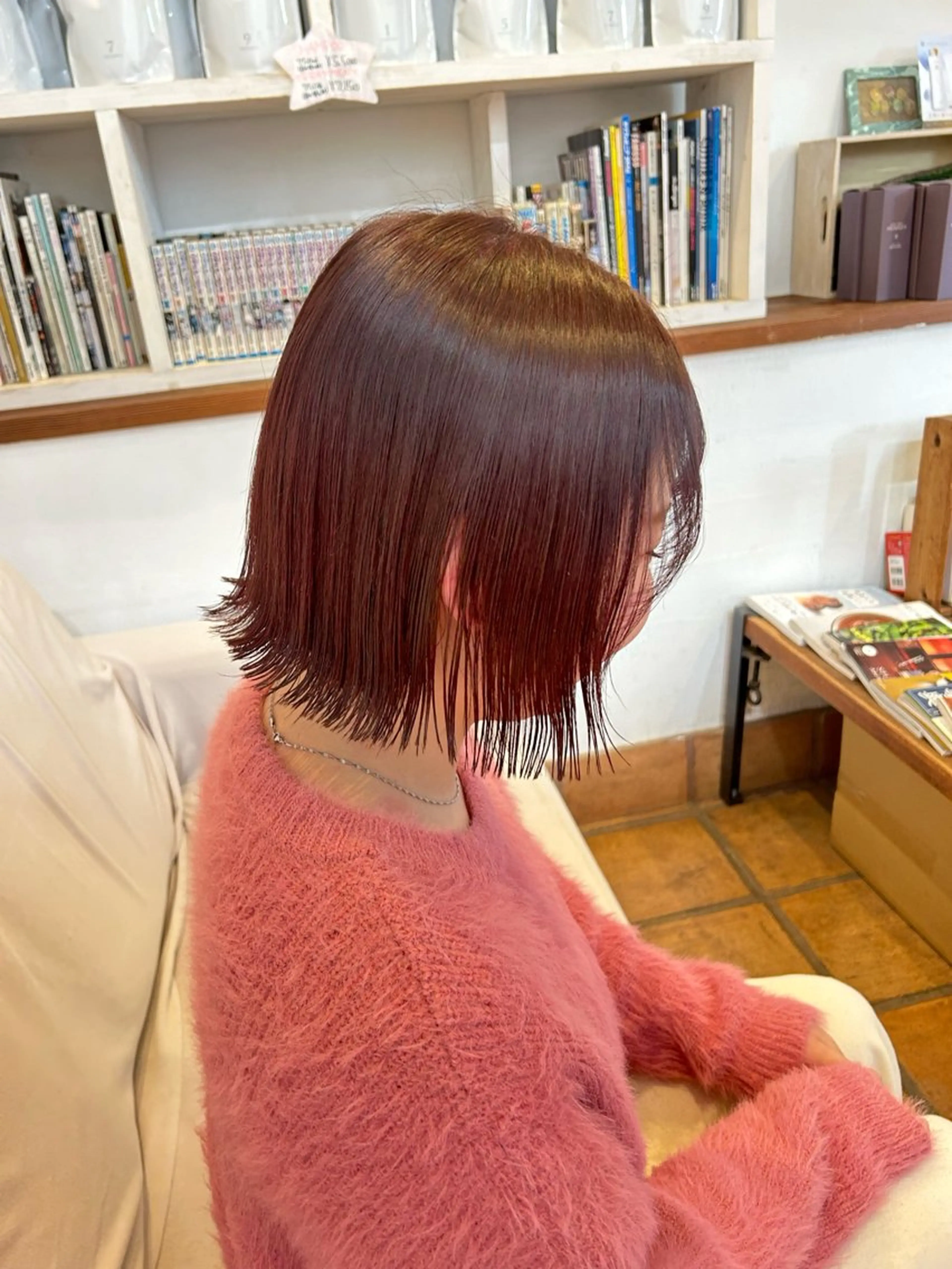 ショート ボブ カット ヘアカラー トリートメント ✂︎店長✂︎ ちさきのヘアスタイル