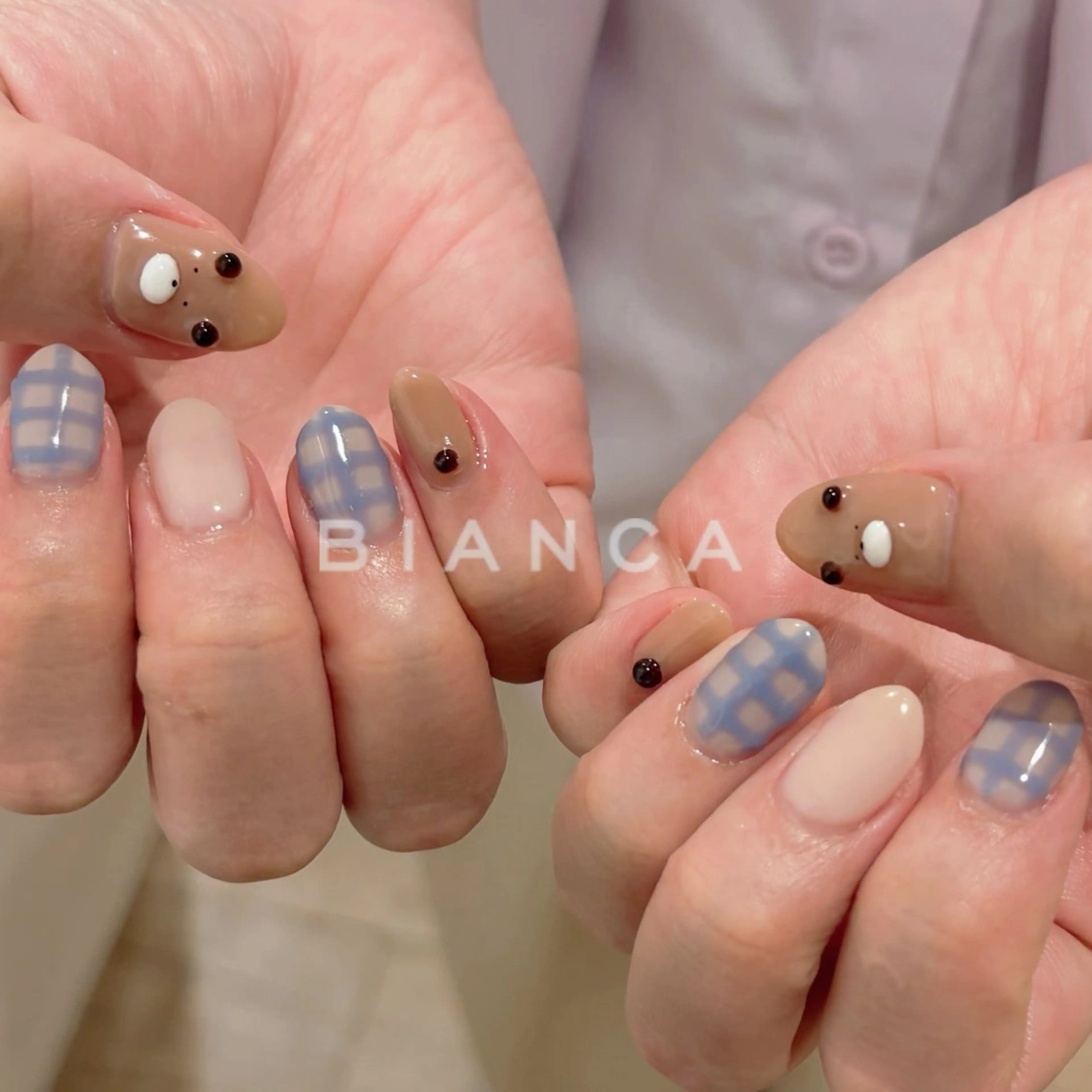 ネイル アートネイル 春ネイル ハンドネイル Bianca名駅店 あゆのネイルデザイン