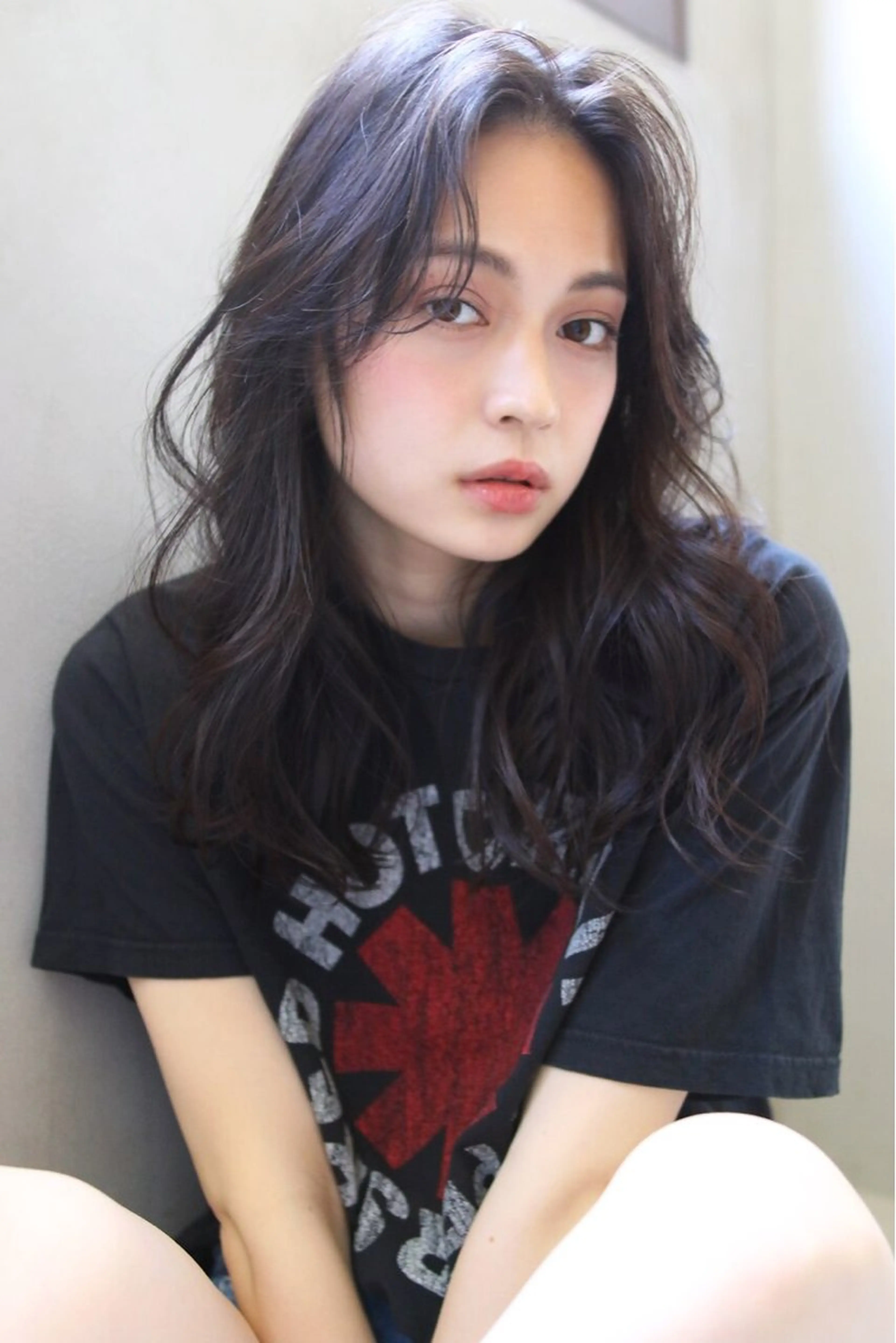 セミロング カラー marfe天王寺 髪質改善/メンズのヘアスタイル