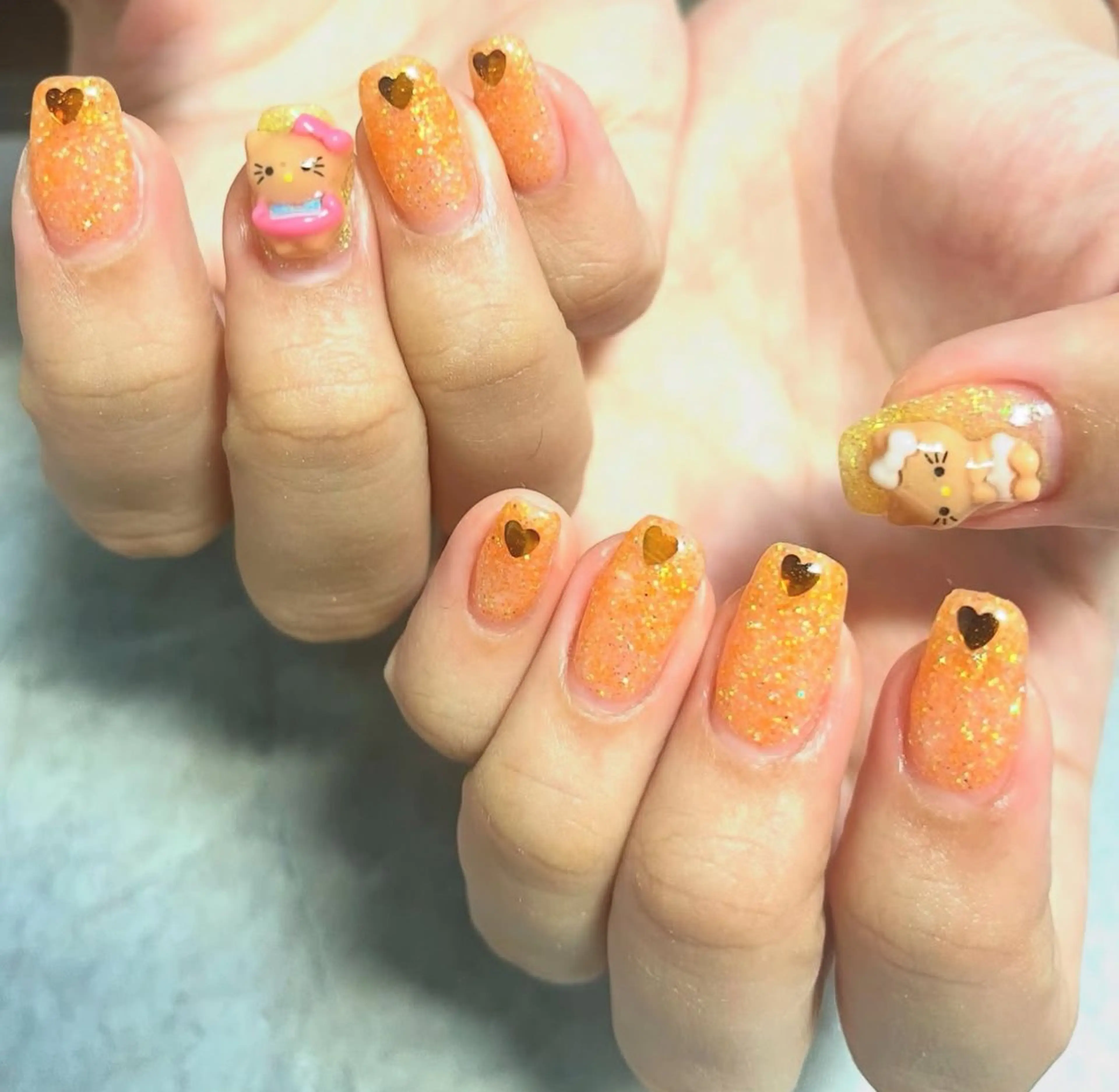 ネイル 夏ネイル ハンドネイル ハンドケア ベテランネイル cnc  nailのネイルデザイン