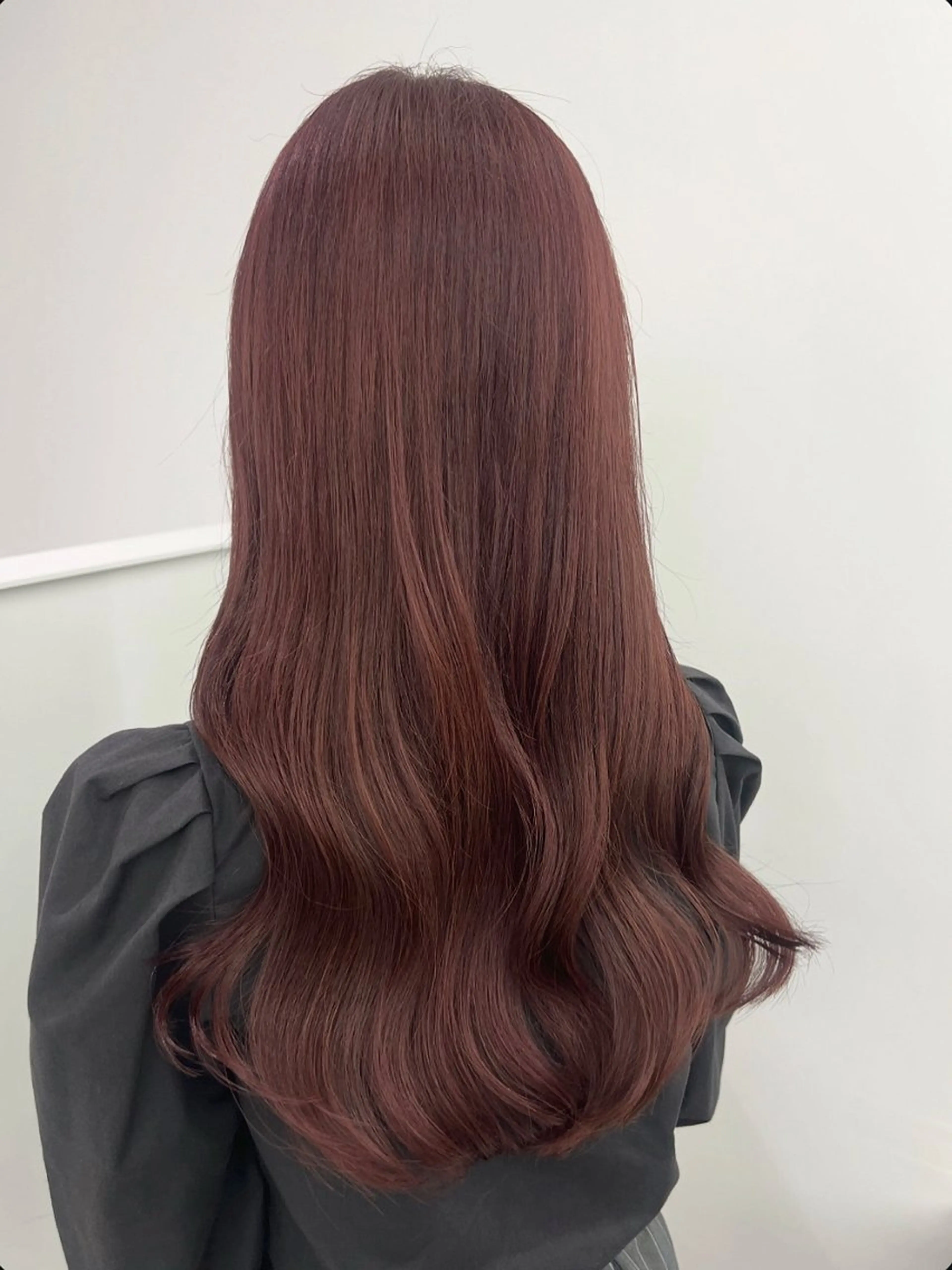 ロング カラー パーマ ヘアアレンジ メンズ 透明感カラー／ 新潟万代/池野里衣のヘアスタイル