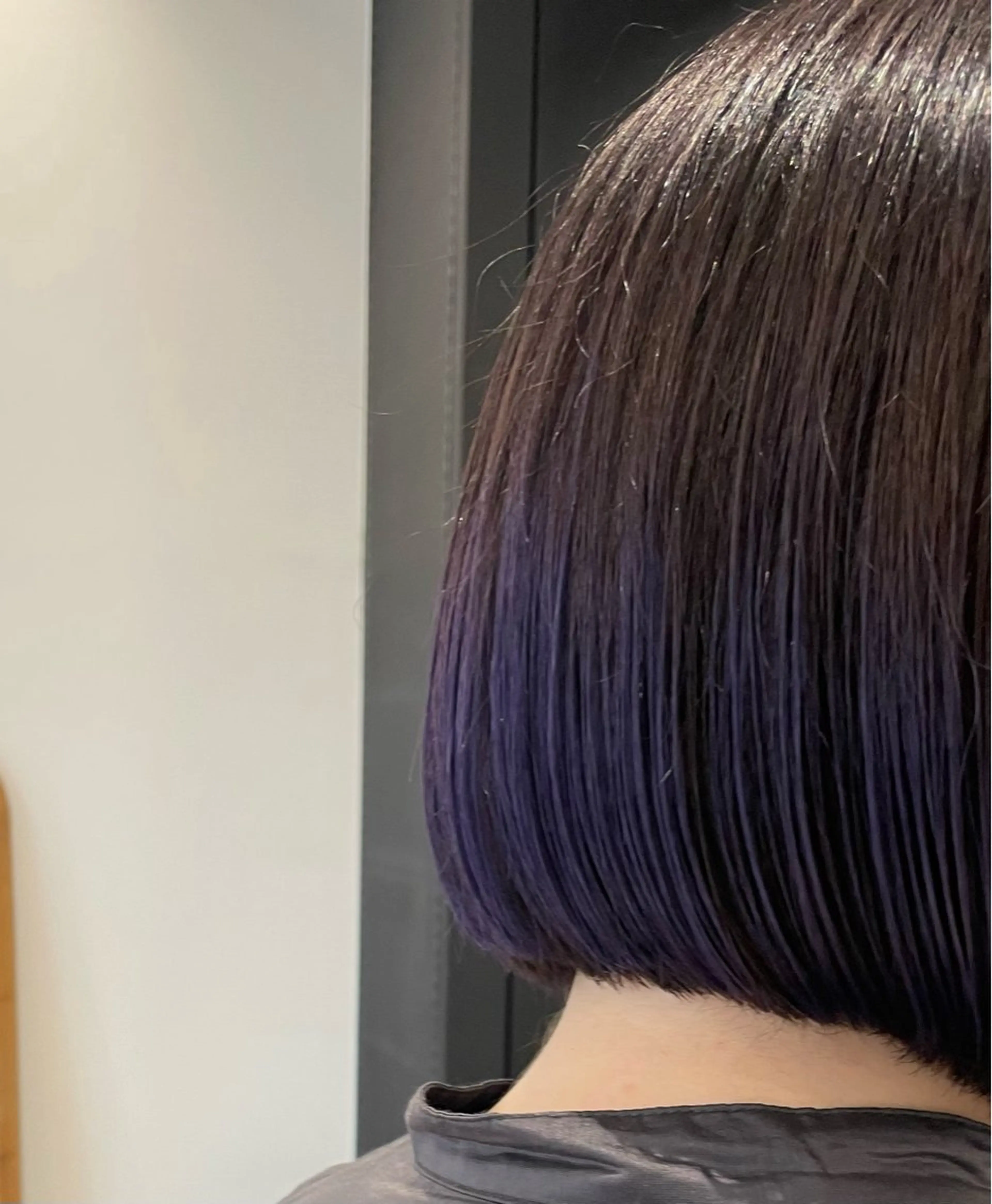 カット＋エンドカラー（裾カラー）💜💙💛の写真