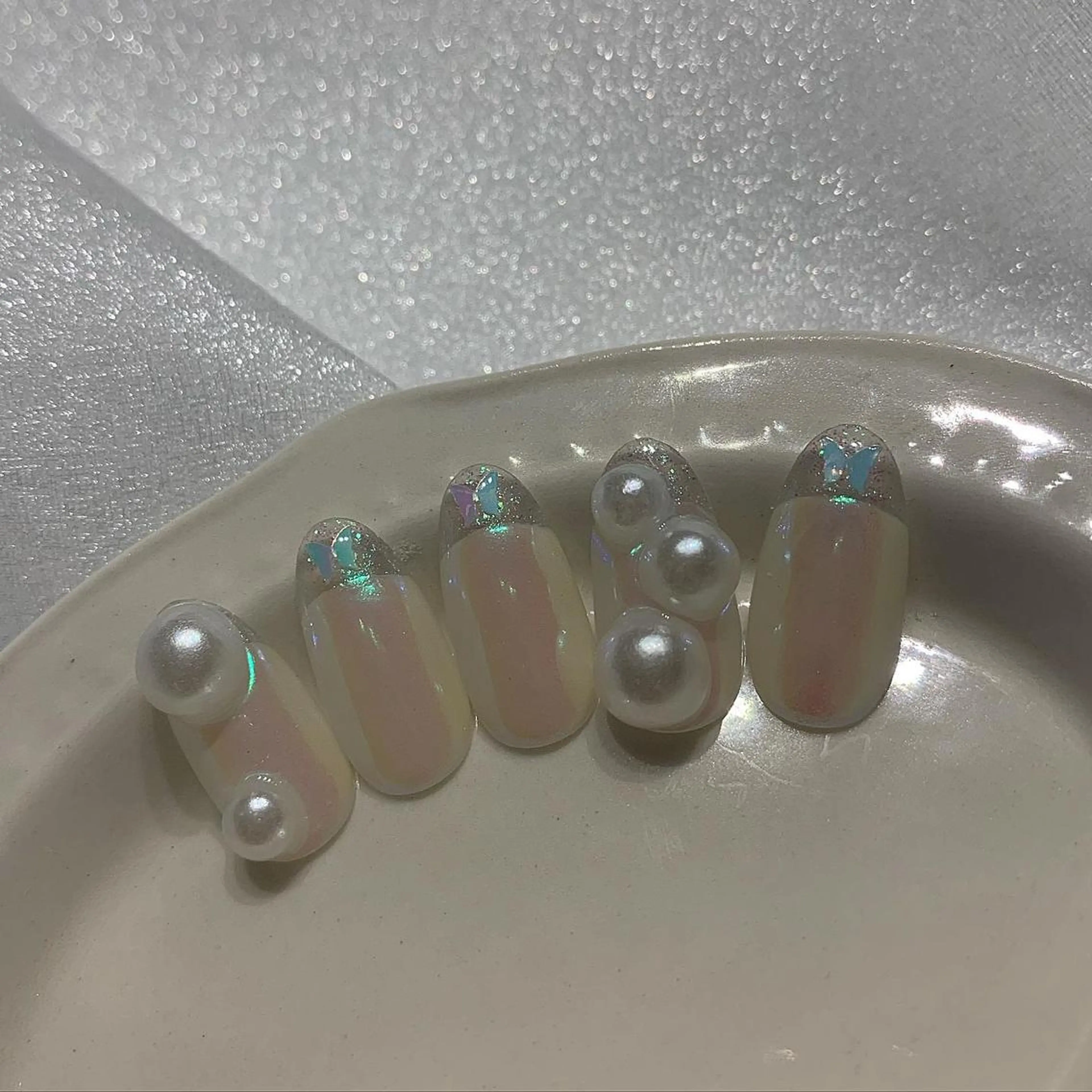 ネイル クリアネイル 長さ出し フレンチネイル ハンドネイル ハンドケア lylynail YUUKAのネイルデザイン