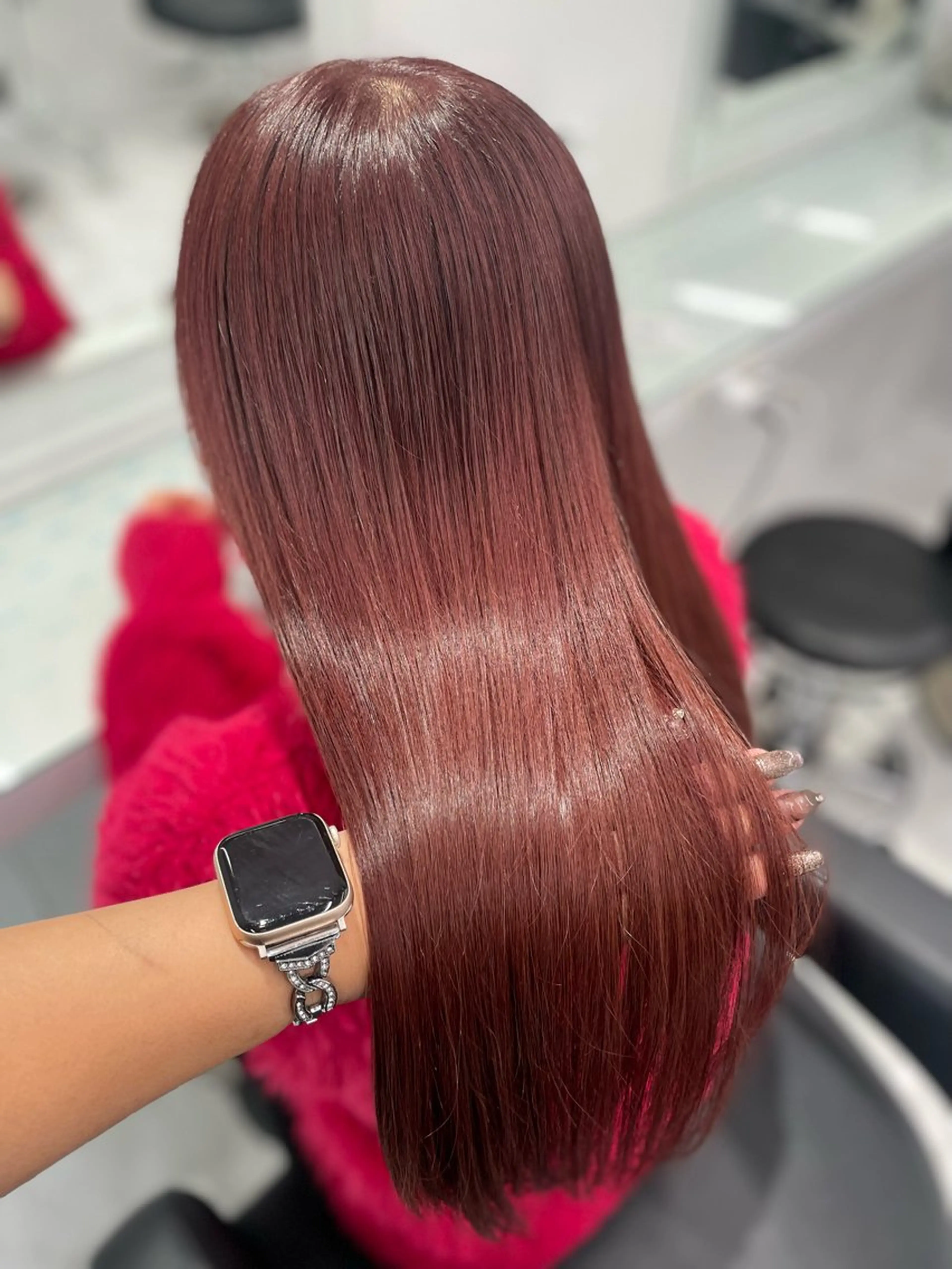 ミディアム カラー ピンクカラー トリートメント ヘアカラー トリートメント ❄最強かわいいカラー ❄️MINA❄️のヘアスタイル