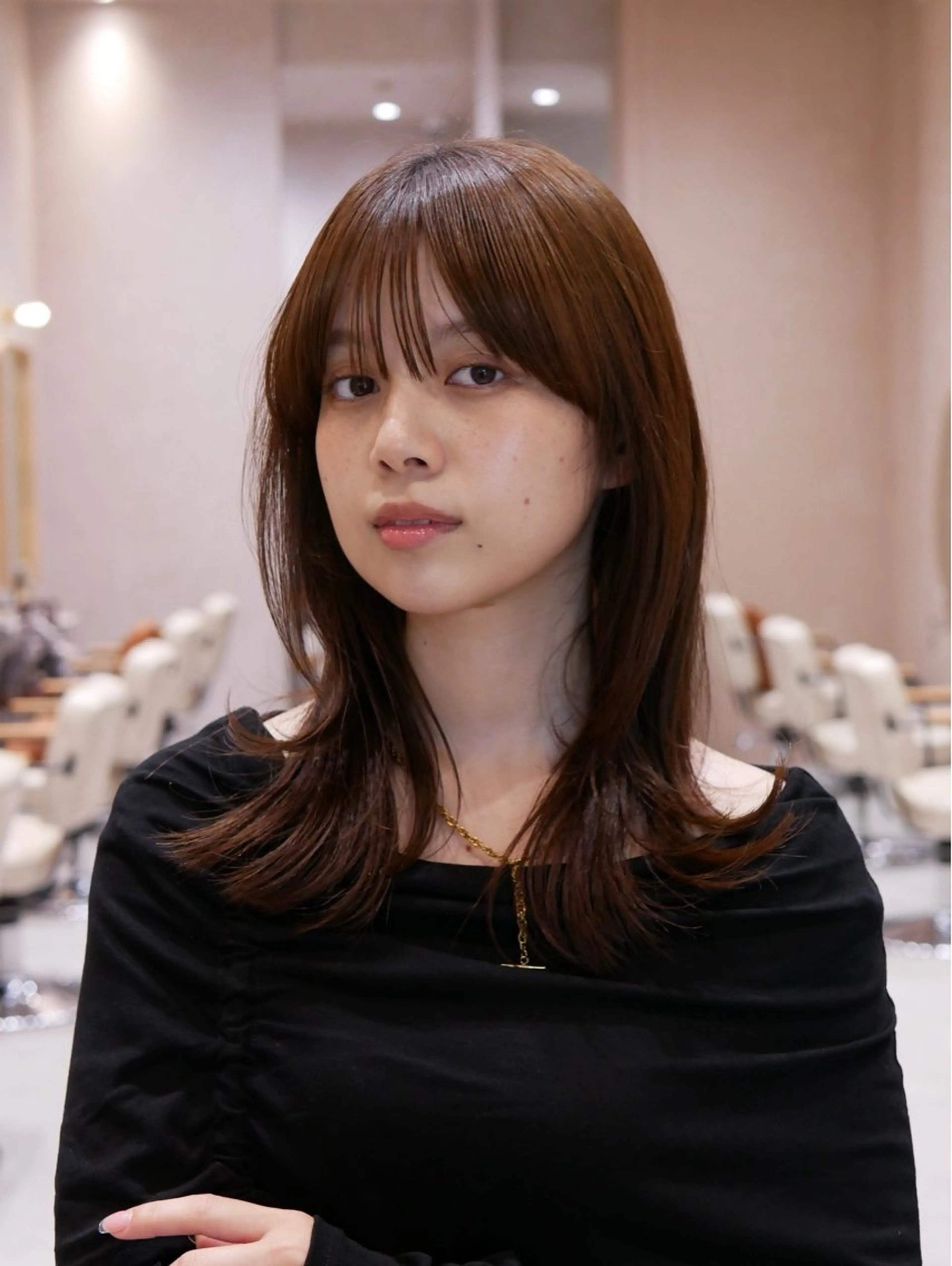 ミディアム ヘアカラー 髪質改善/艶髪特化 /透明感✨️こうめいのヘアスタイル