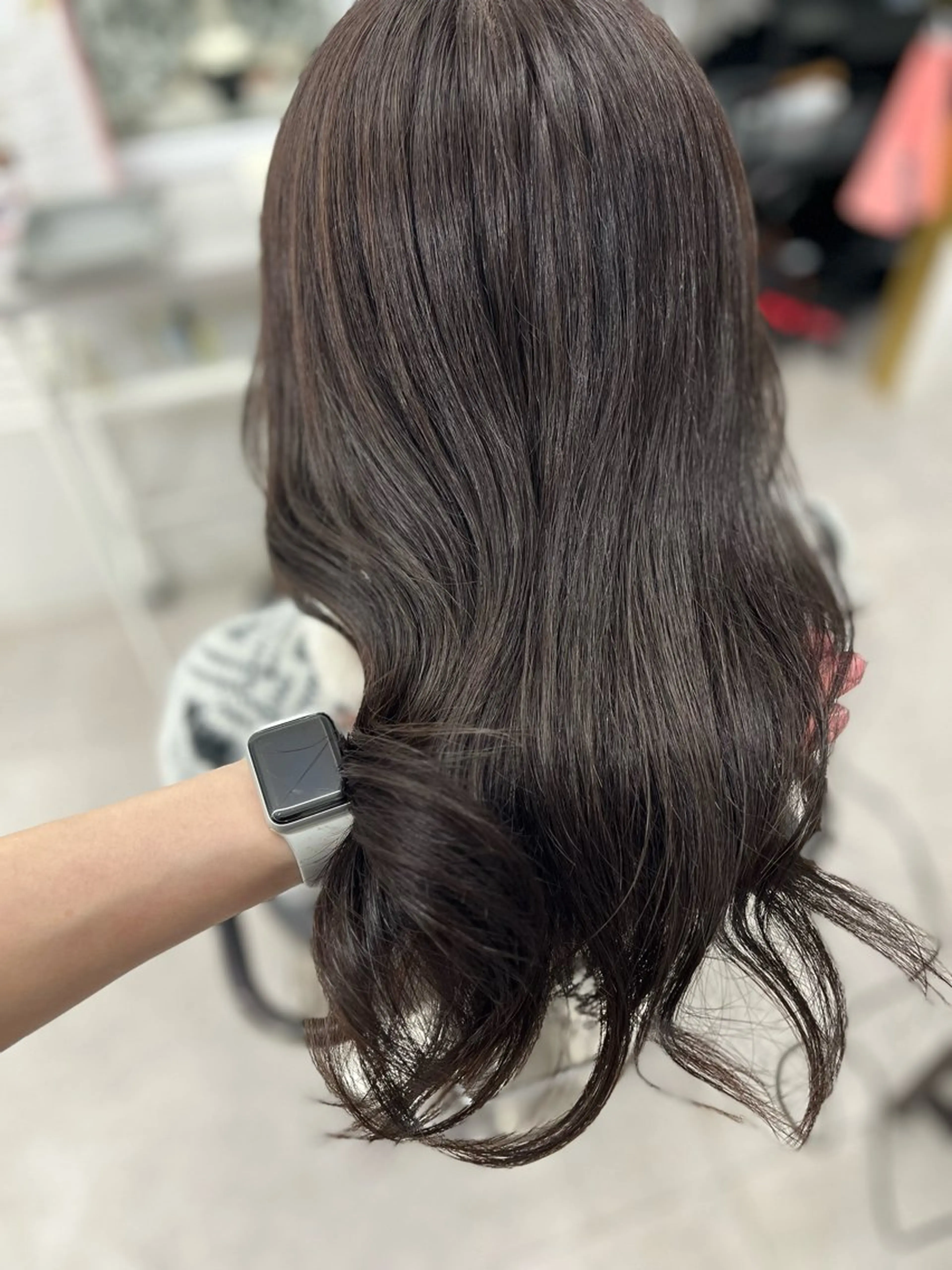 ロング カラー ブラウンカラー ラベンダーカラー カット ヘアカラー トリートメント 🫧ぷる艶カラー🫧 Yuubi🦩のヘアスタイル