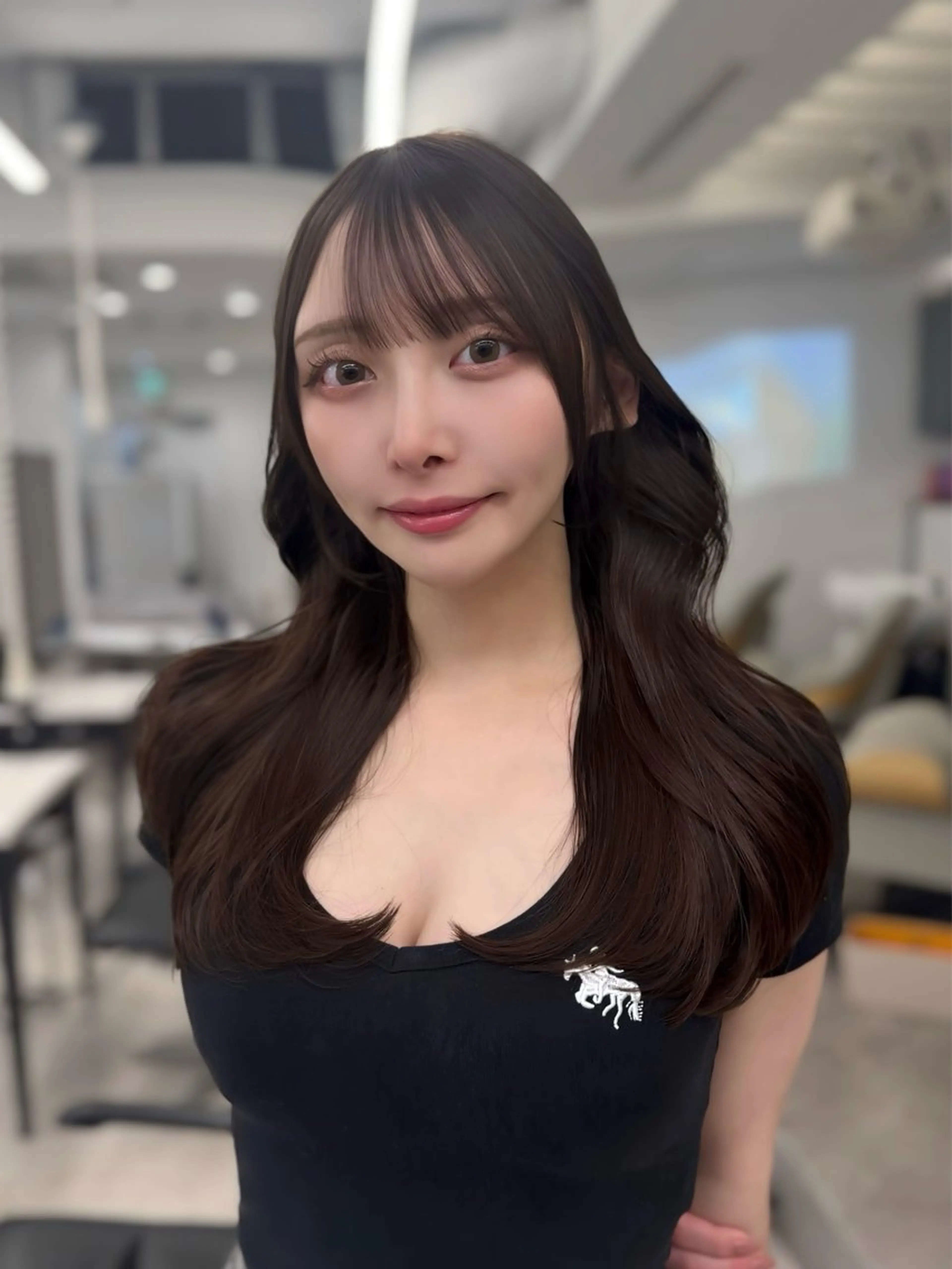 ロング カラー カット ヘアカラー 高島大登/顔周り /レイヤーカットのヘアスタイル