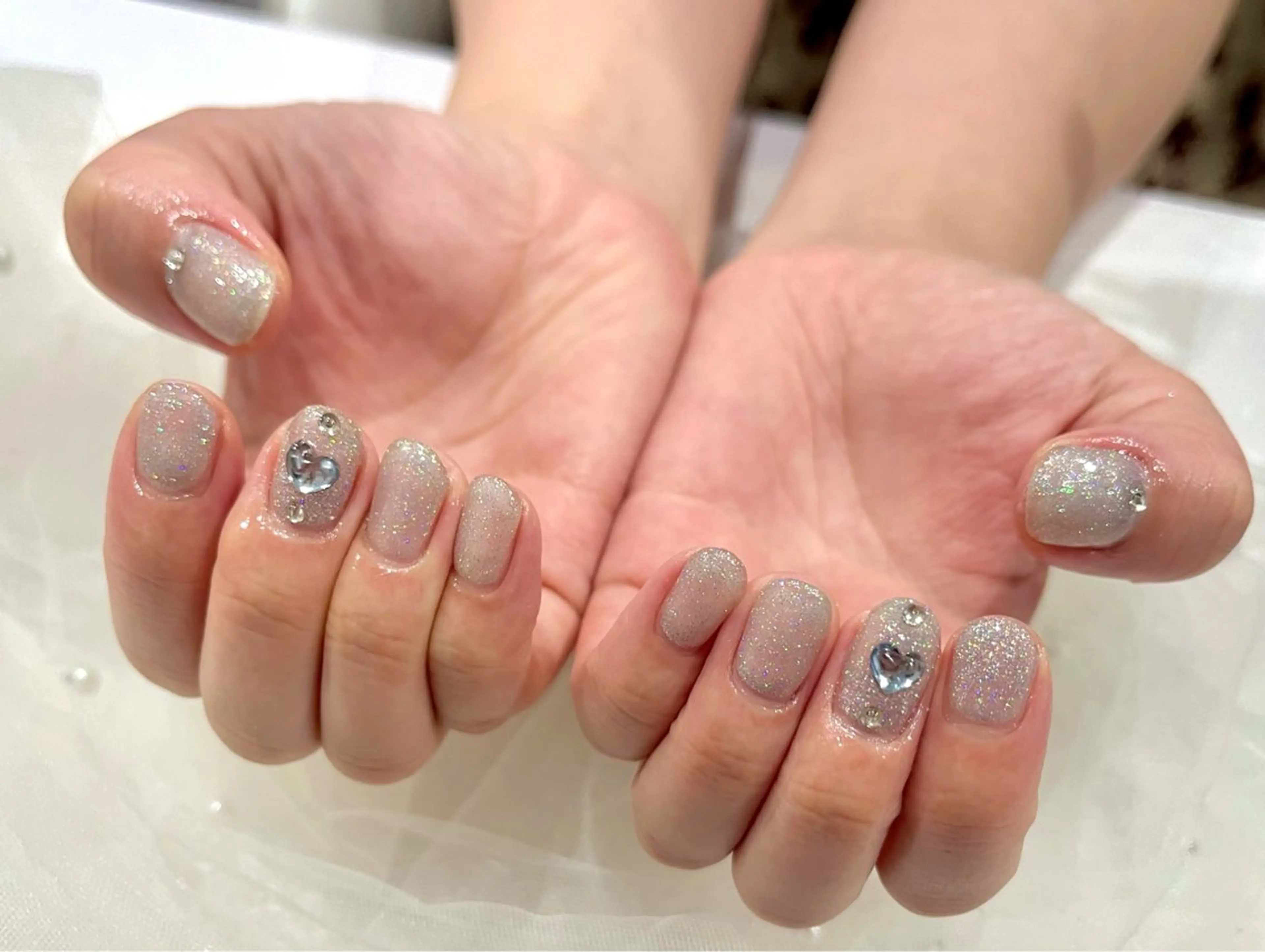ネイル ラメ(グリッター) ワンカラーネイル Nail salon Cielel⟡Ayaのネイルデザイン