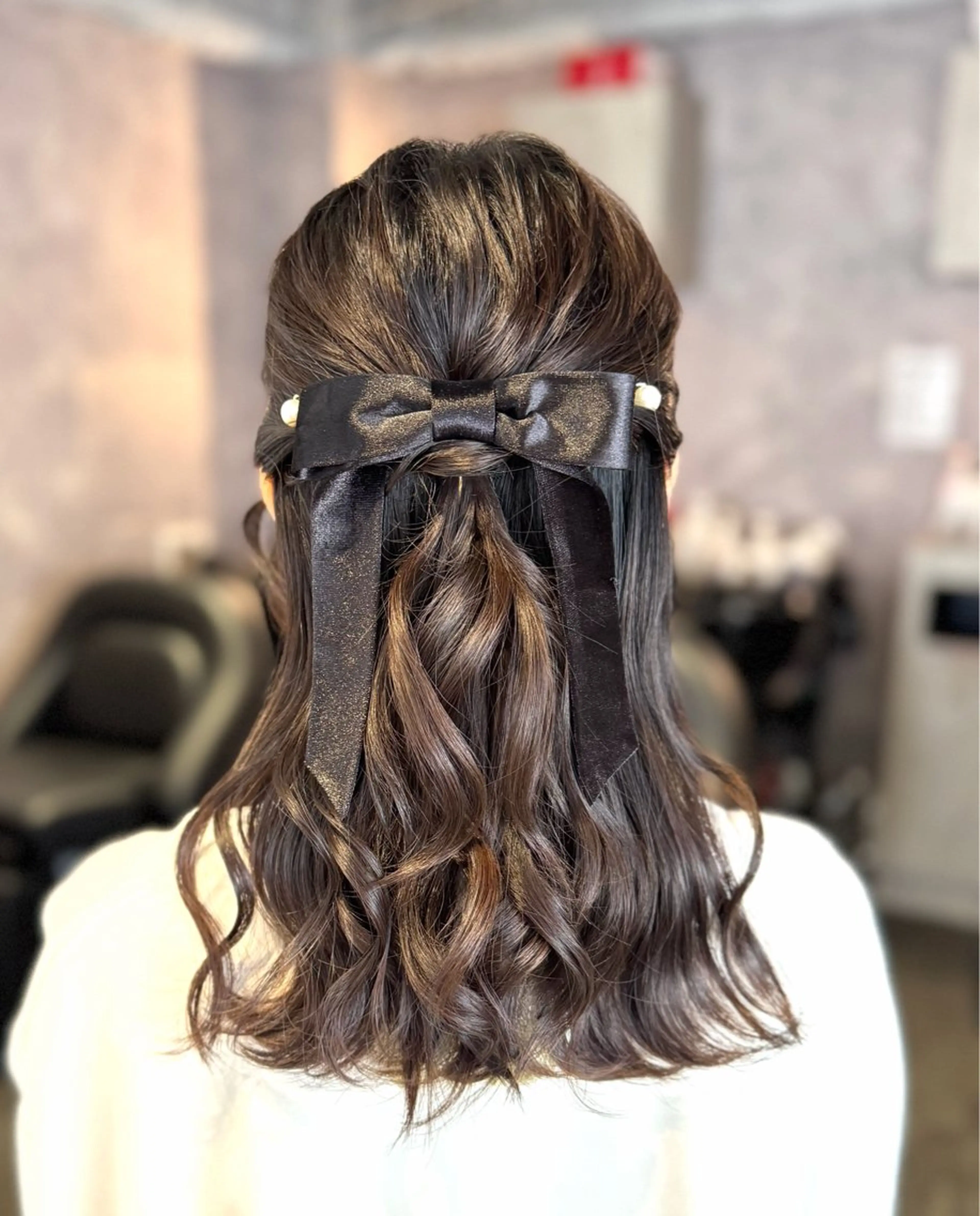 セミロング ヘアアレンジ ヘアセット 🩶鈴木茉奈🩶艶髪 /透明感/暖色カラーのヘアスタイル